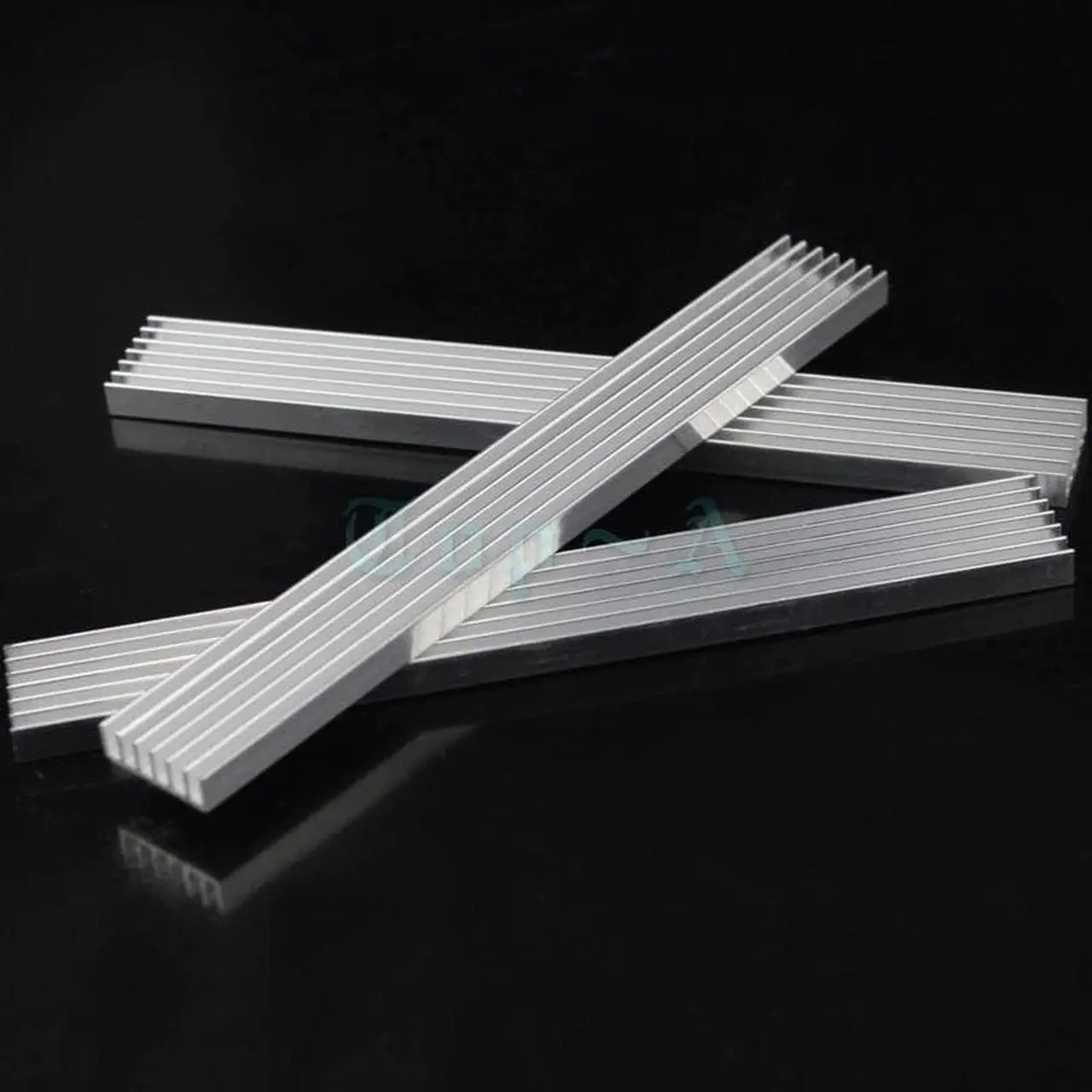 Alt view image 2 of 6 - 1piece 150x20x5mm Aluminum Heatsink Radiator Router Heat Sink Chip Electronic Products Cooling Fan 100mm x 20mm x 5mm