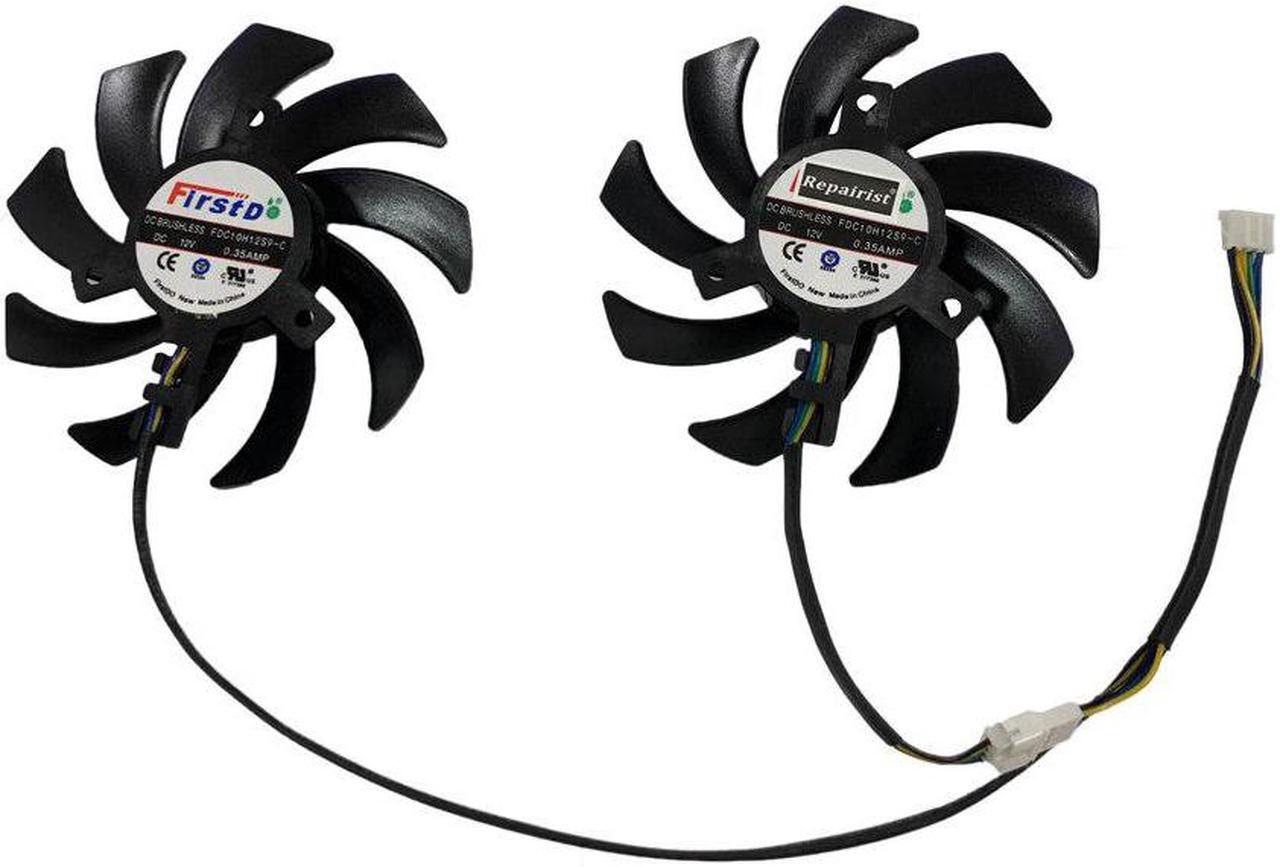 Alt view image 2 of 6 - 2pcs/lot FDC10H12S9 C 85mm Sapphire HD6850 HD6970 HD7870 2G HD7950 HD7970 Graphics Cooler VGA Card cooling fan