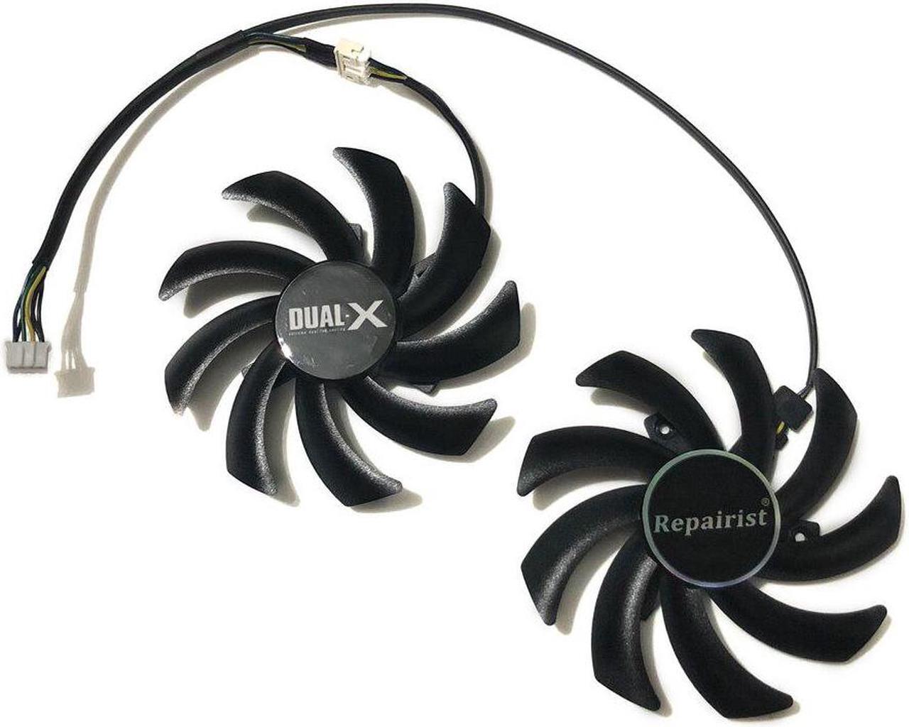 Alt view image 3 of 6 - 2pcs/lot FDC10H12S9 C 85mm Sapphire HD6850 HD6970 HD7870 2G HD7950 HD7970 Graphics Cooler VGA Card cooling fan