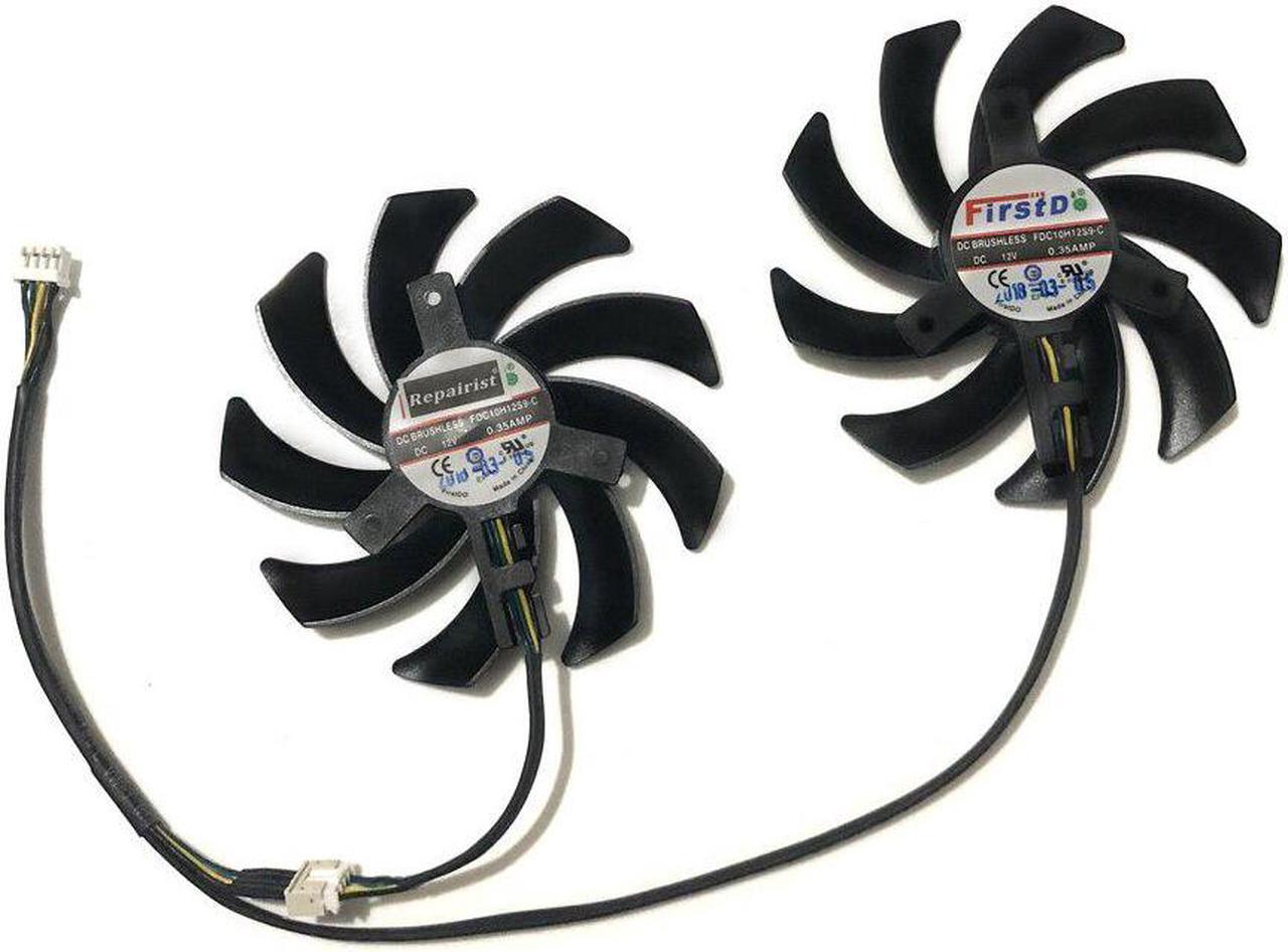 Alt view image 4 of 6 - 2pcs/lot FDC10H12S9 C 85mm Sapphire HD6850 HD6970 HD7870 2G HD7950 HD7970 Graphics Cooler VGA Card cooling fan