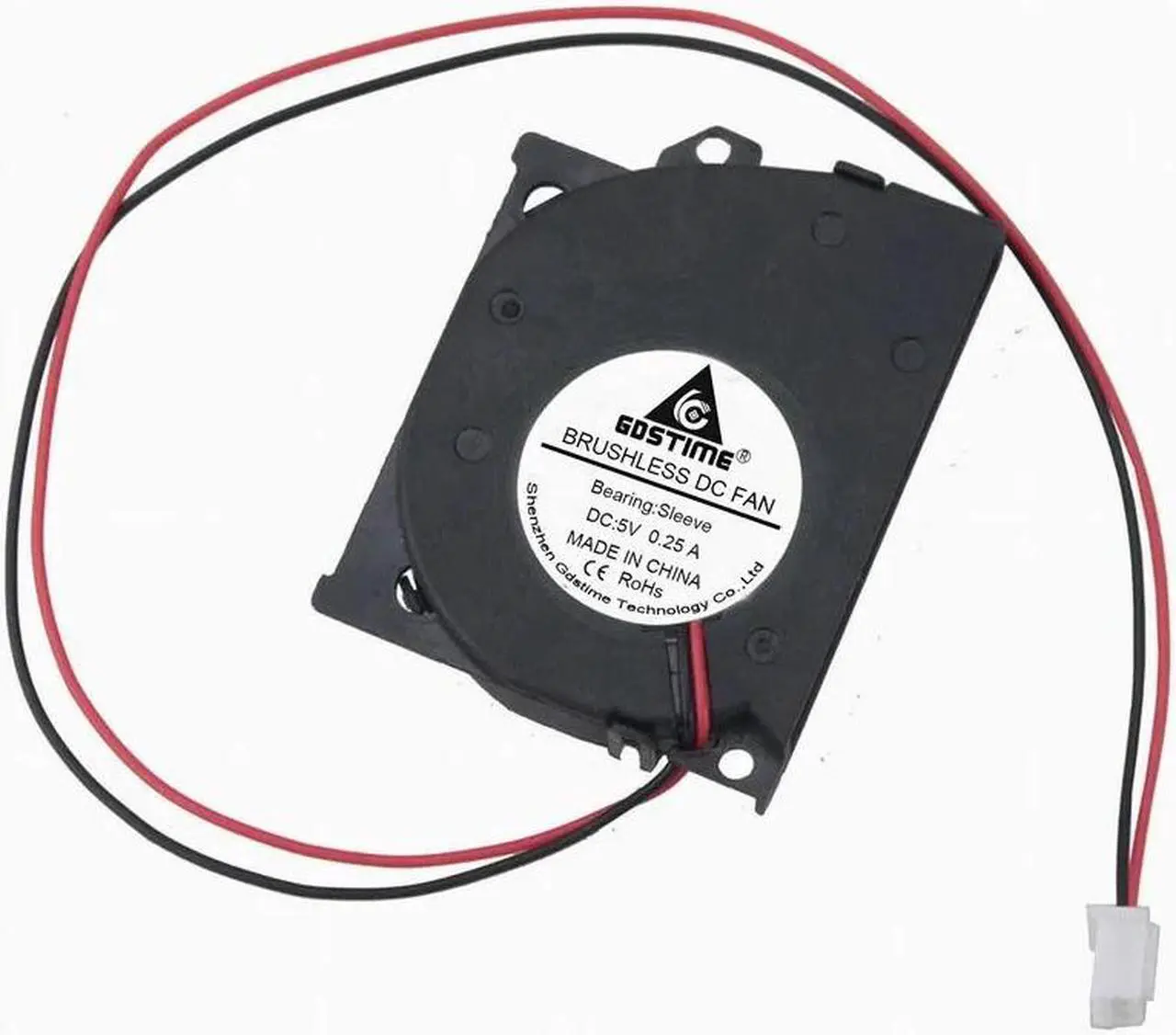 Alt view image 4 of 6 - 2 Pcs 5 Volts 2Pin Blower Turbo Fan 5V DC Centrifugal Cooling Fan 50mm x 40mmx 10mm 5010s PC Cooler 50*40*10mm 5cm