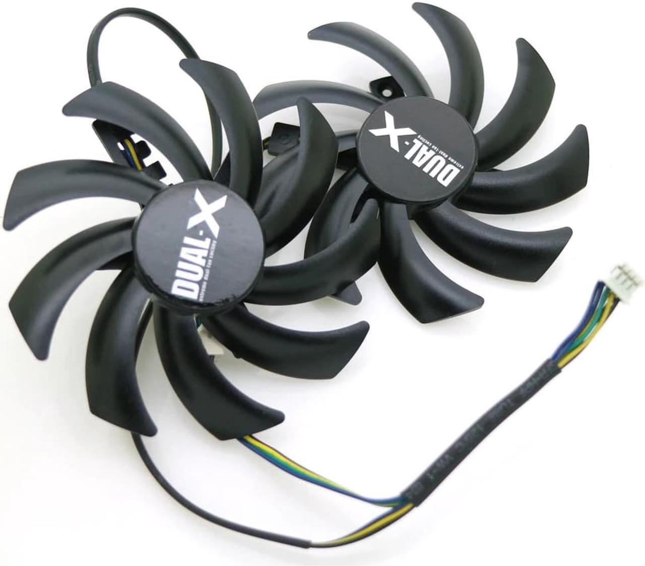 Alt view image 5 of 6 - 2pcs/lot 85mm FD7010H12S 12V 40mm Hole Graphics Video Card Replacement For Sapphire HD 7790 7850 7870 7950 Cooler Cooling Fan