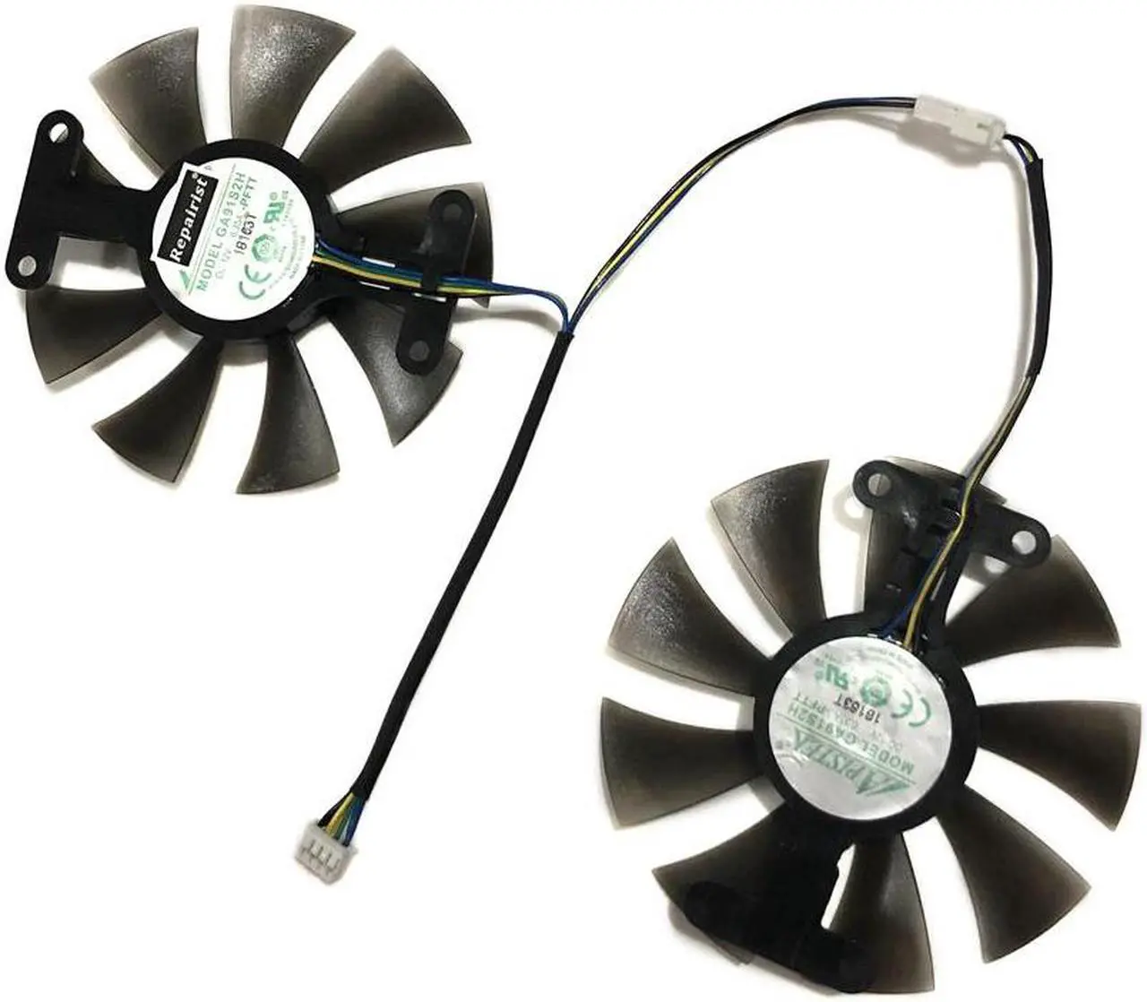 Alt view image 4 of 6 - 2pcs/set GA91S2H GeForce GTX 950 960 1050 1060 GPU Cooler Fan For ZOTAC GTX1050Ti X Gaming GTX760 2GD5 HB VGA Cards Cooling