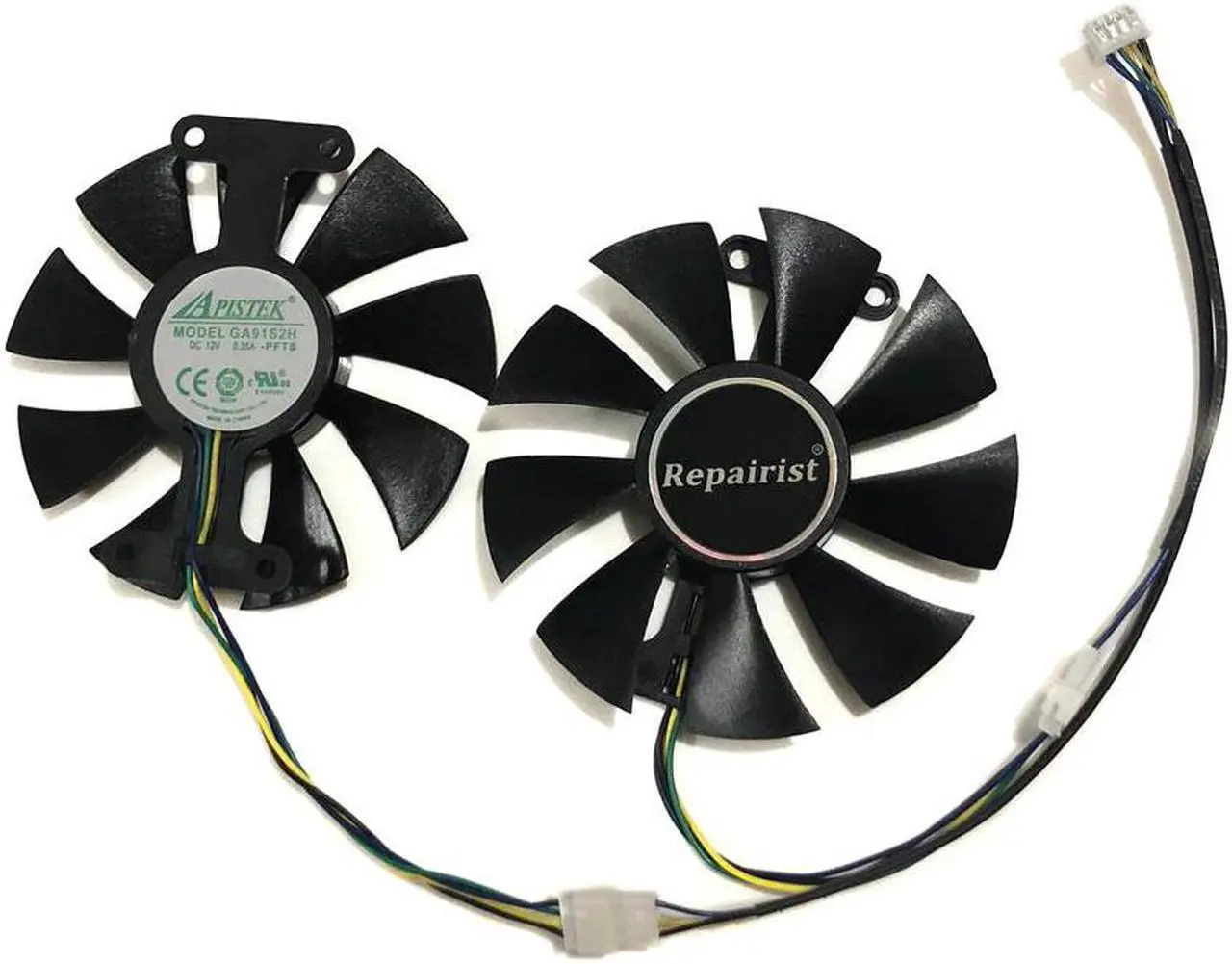 Main image of 2pcs/set GA91S2H GeForce GTX 950 960 1050 1060 GPU Cooler Fan For ZOTAC GTX1050Ti X Gaming GTX760 2GD5 HB VGA Cards Cooling