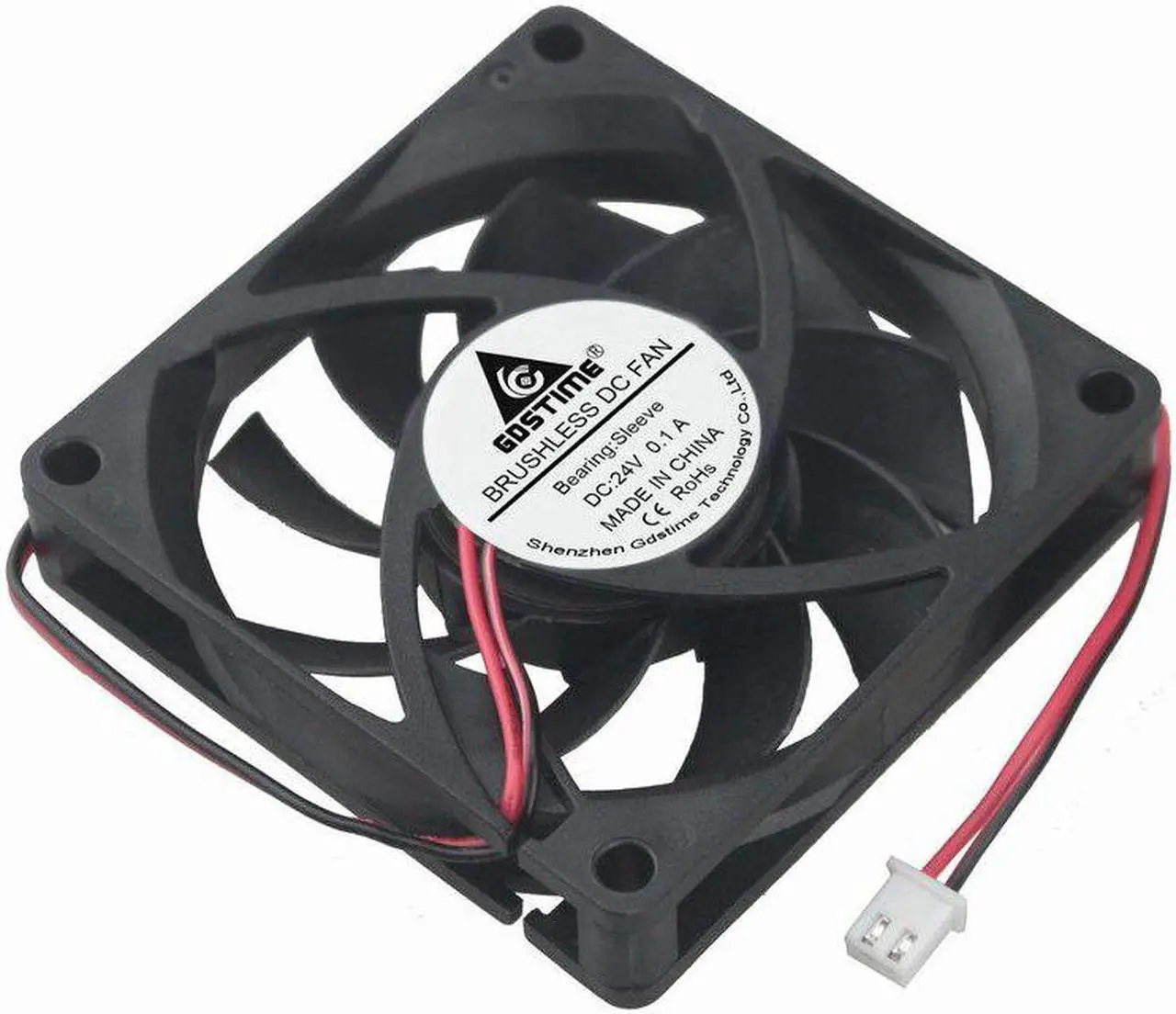 Alt view image 5 of 6 - 5 pcs 7cm PC Case CPU Cooler 70mm x 15mm 24V DC Motor Brushless Cooling Fan 70x70x15mm 7015 2Pin
