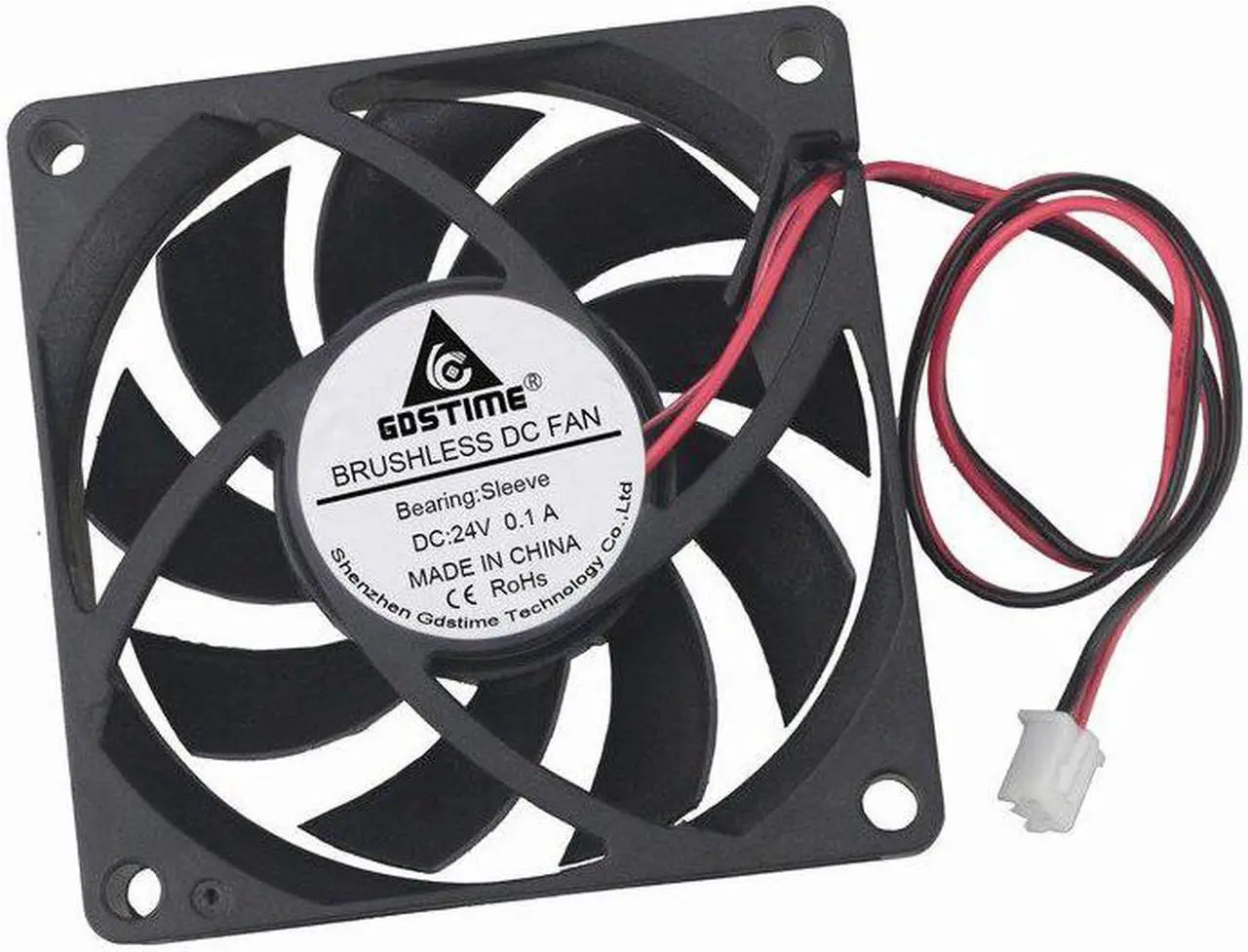 Alt view image 4 of 6 - 5 pcs 7cm PC Case CPU Cooler 70mm x 15mm 24V DC Motor Brushless Cooling Fan 70x70x15mm 7015 2Pin