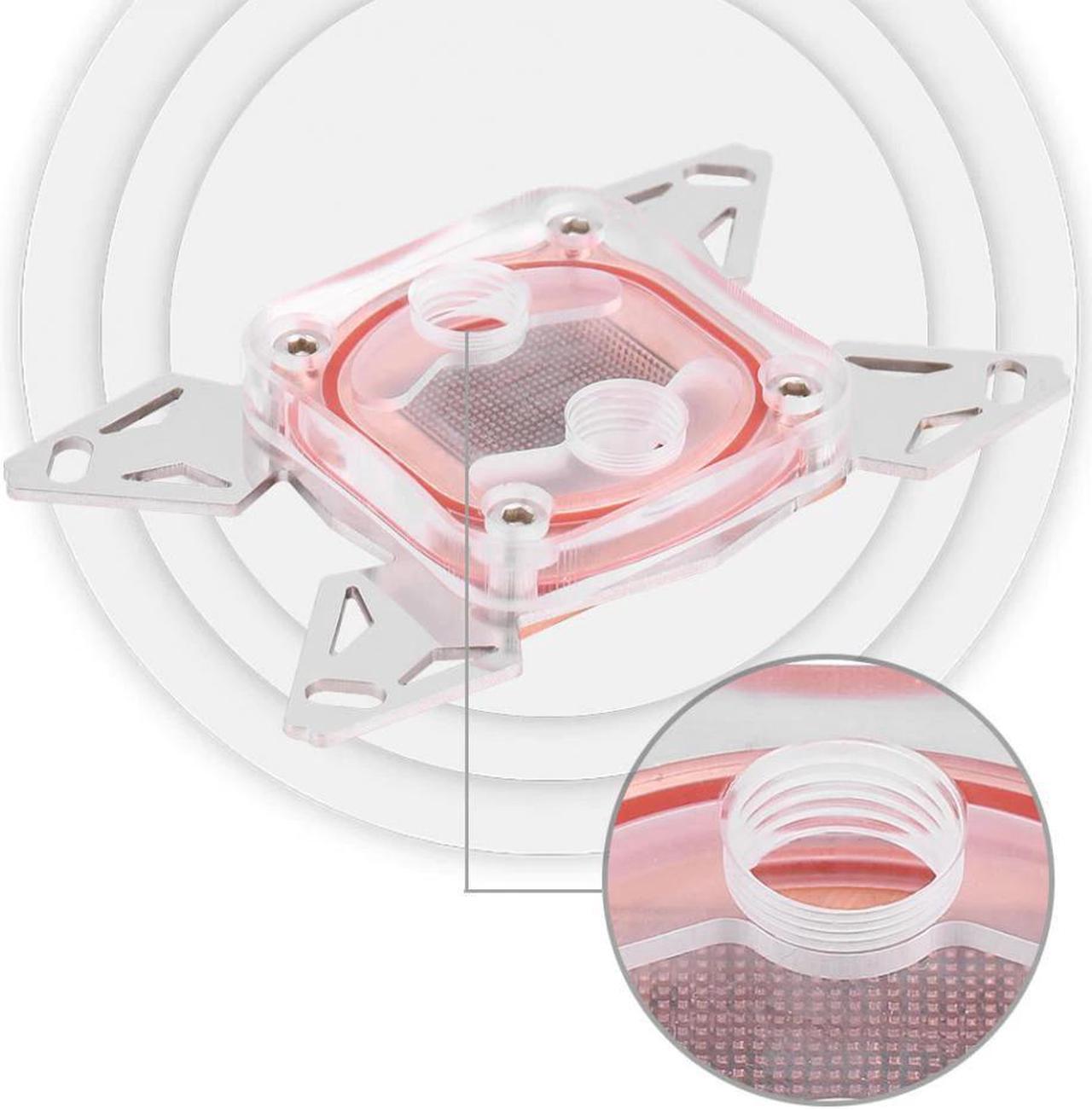 Alt view image 3 of 6 - Copper CPU Cooler Water Cooling Water Block for Intel LGA 1155 2011 AMD AM4 Computer Components Fans Cooling
