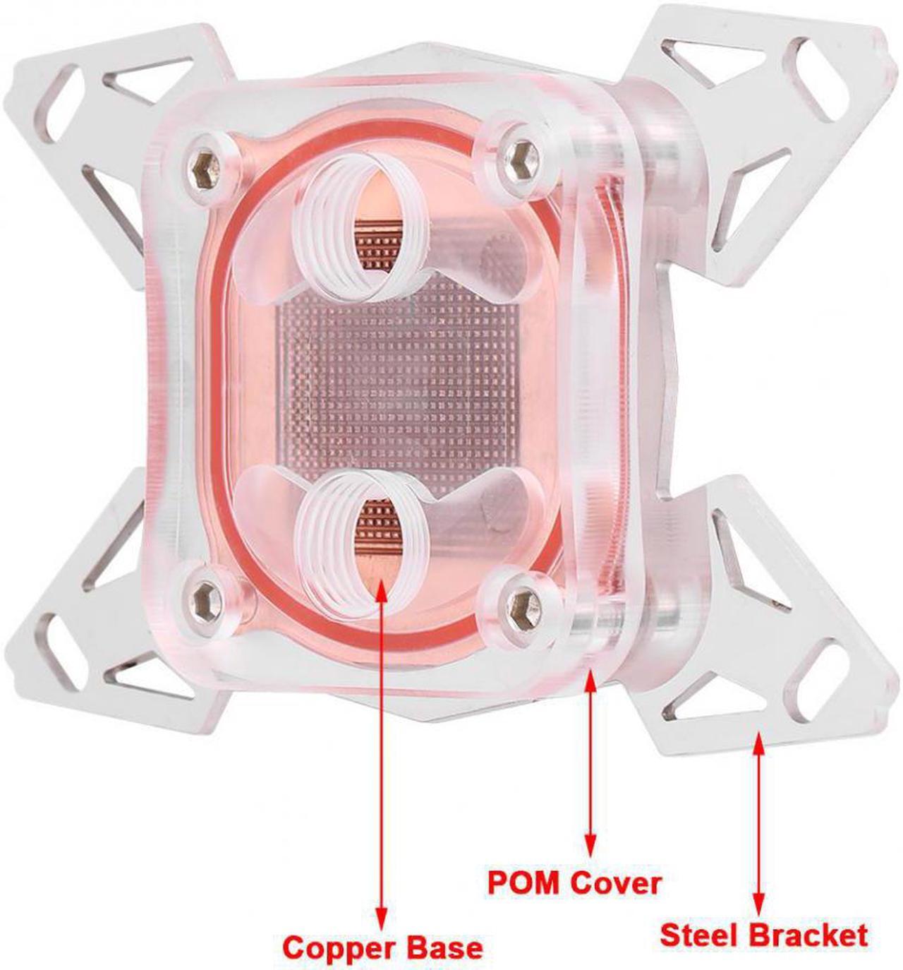 Alt view image 6 of 6 - Copper CPU Cooler Water Cooling Water Block for Intel LGA 1155 2011 AMD AM4 Computer Components Fans Cooling