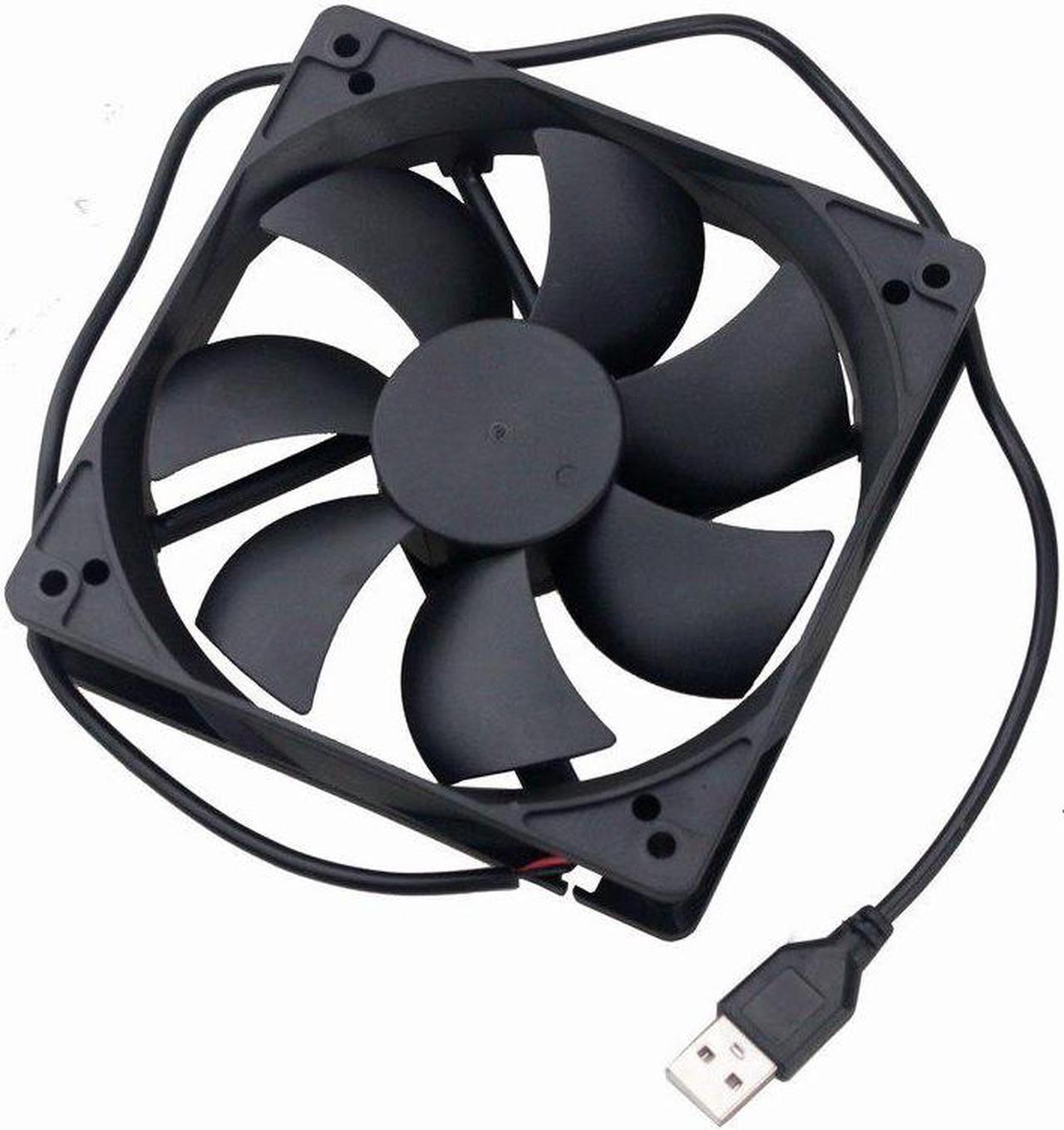 Alt view image 6 of 6 - 1 Pcs High Airflow 2000RPM 120mm x 25mm 12025 5V DC USB Power Supply Internet Computer Case Cooler Cooling Fan 120*120mm