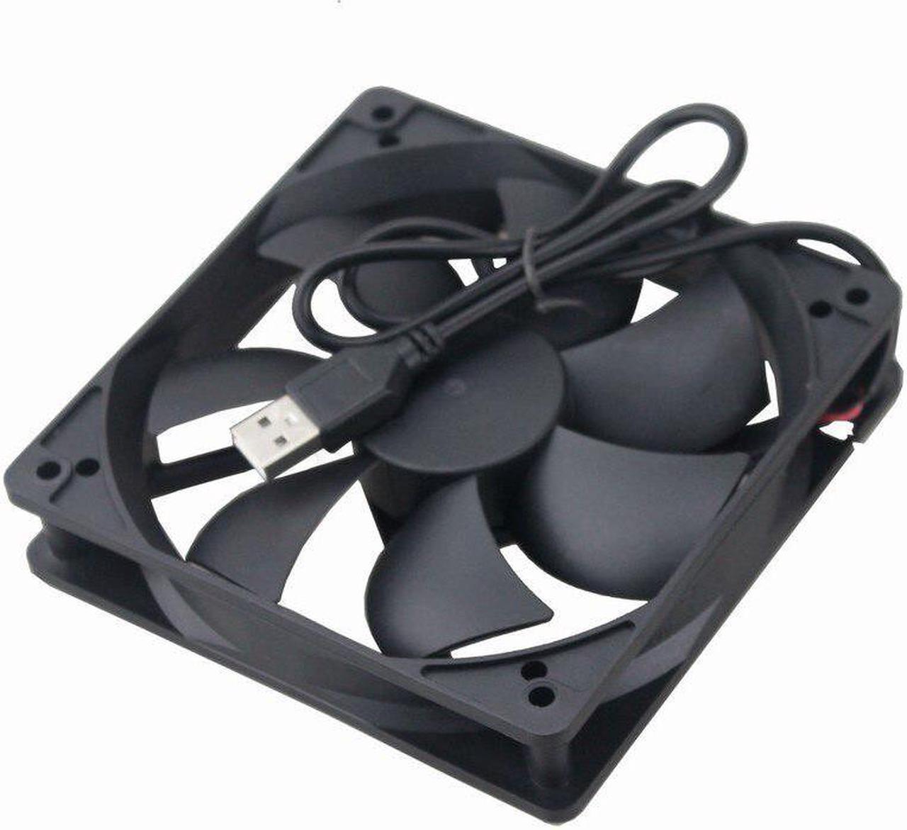 Alt view image 2 of 6 - 1 Pcs High Airflow 2000RPM 120mm x 25mm 12025 5V DC USB Power Supply Internet Computer Case Cooler Cooling Fan 120*120mm