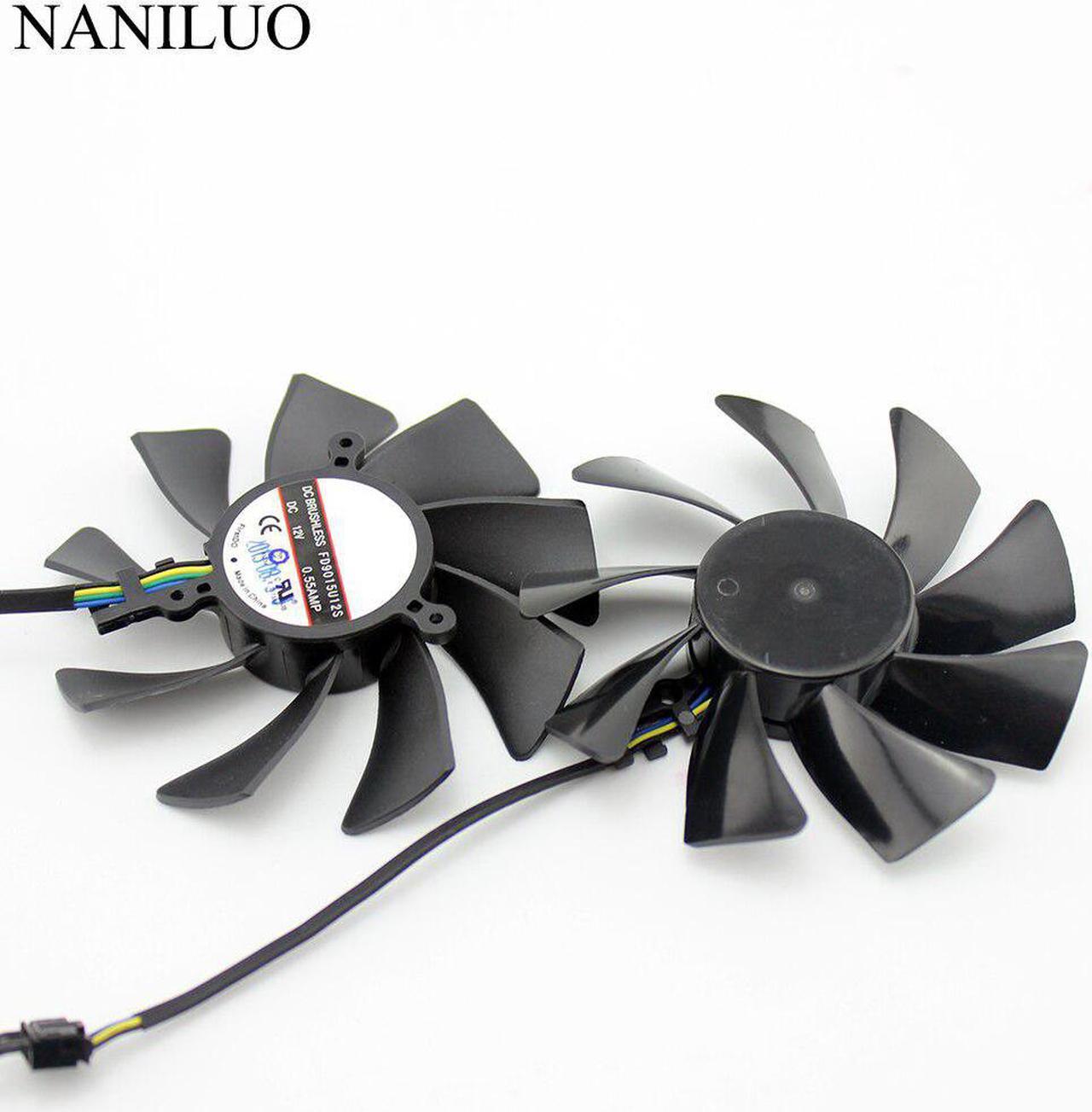 Main image of 85MM FD9015U12S 4Pin DC 12V Cooling Fan Replacement For XFX HD7950 HD 7970 7950 Dual X Graphics Video Card Cooler Fan