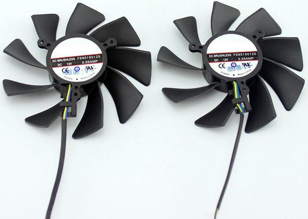 Alt view image 3 of 5 - 85MM FD9015U12S 4Pin DC 12V Cooling Fan Replacement For XFX HD7950 HD 7970 7950 Dual X Graphics Video Card Cooler Fan