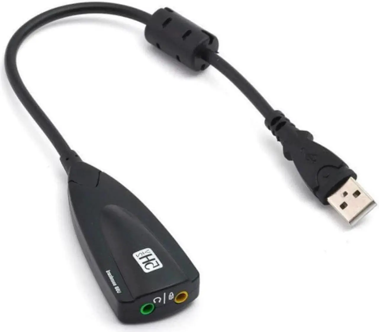 Main image of External USB Sound Card 7.1 Adapter 5HV2 USB to 3.5mm Jack 3D CH Sound Antimagnetic Audio Headset Microphone For Laptop PC PS4