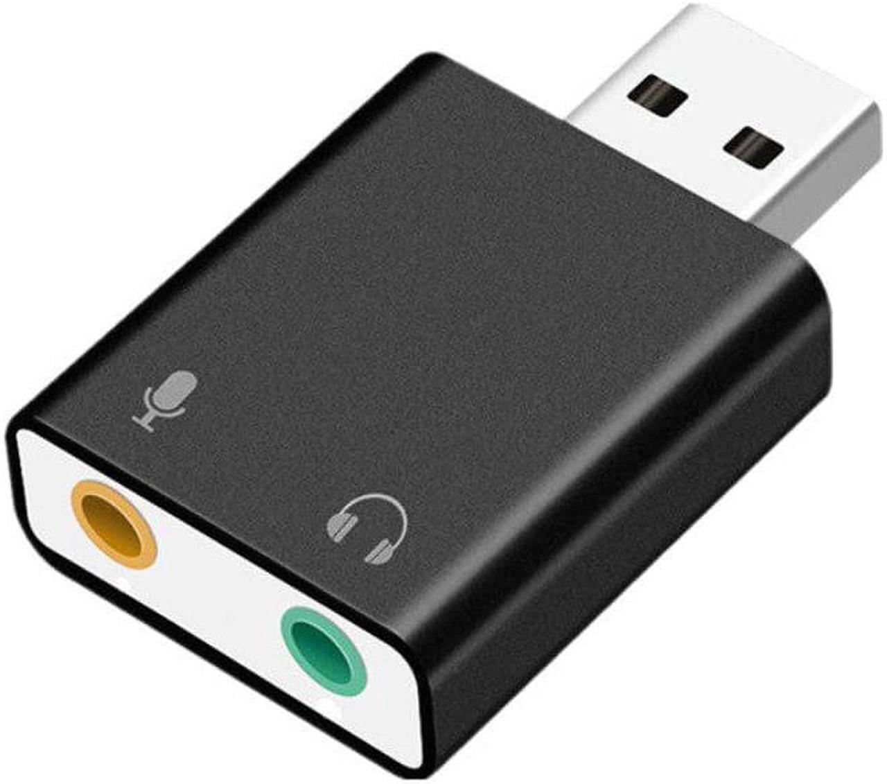 Main image of USB 7.1 wireless sound card Live video recording computer external drive free stereo audio adapter for laptop microphone