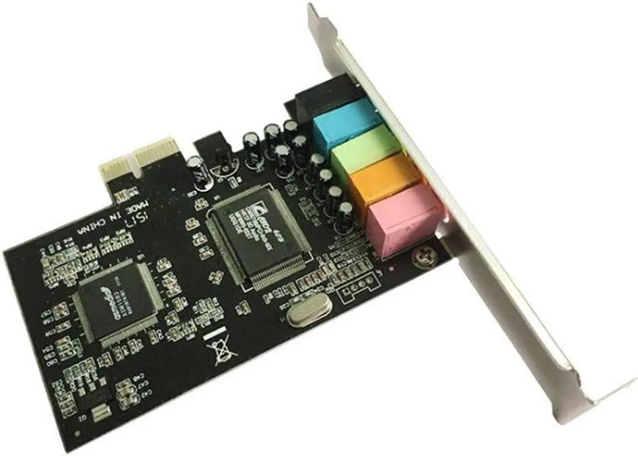 Alt view image 3 of 6 - Desktop Computer PCIe Sound Card Support 24-bit SPDIF OUT SPDIF IN for Home Theater Large-scale 3D Games