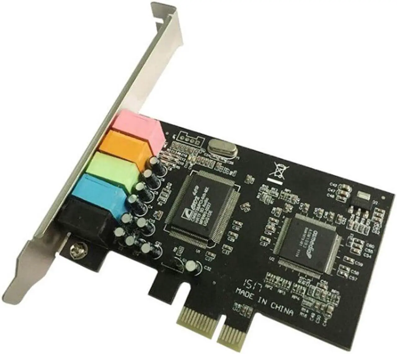 Alt view image 6 of 6 - Desktop Computer PCIe Sound Card Support 24-bit SPDIF OUT SPDIF IN for Home Theater Large-scale 3D Games