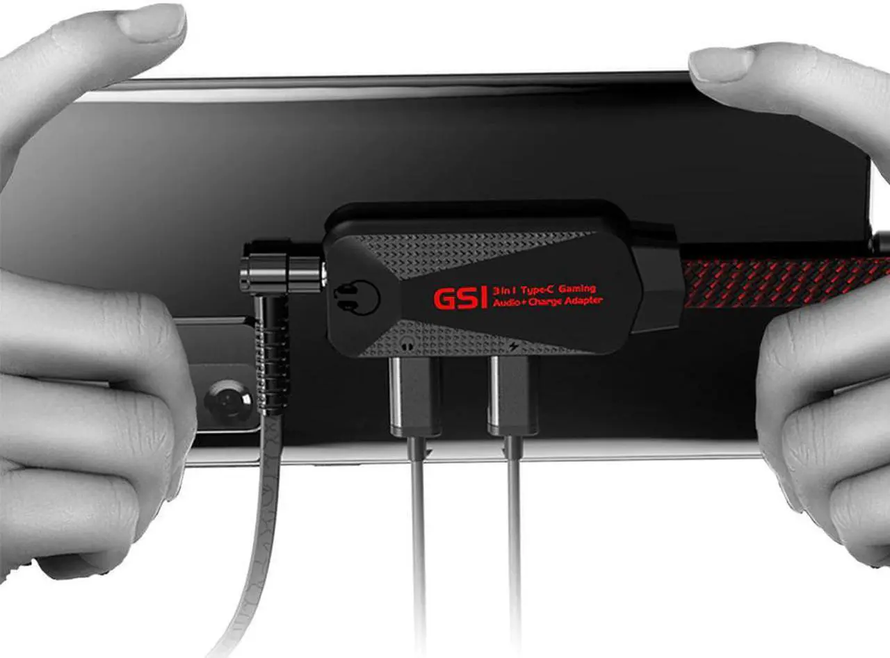 Alt view image 2 of 6 - 3 in 1 Hi-Res Mobile Gaming Sound Card Type C PD QC Fast Charging Gaming Sound Card Charger Adapter For Xiaomi Samsung Huawei