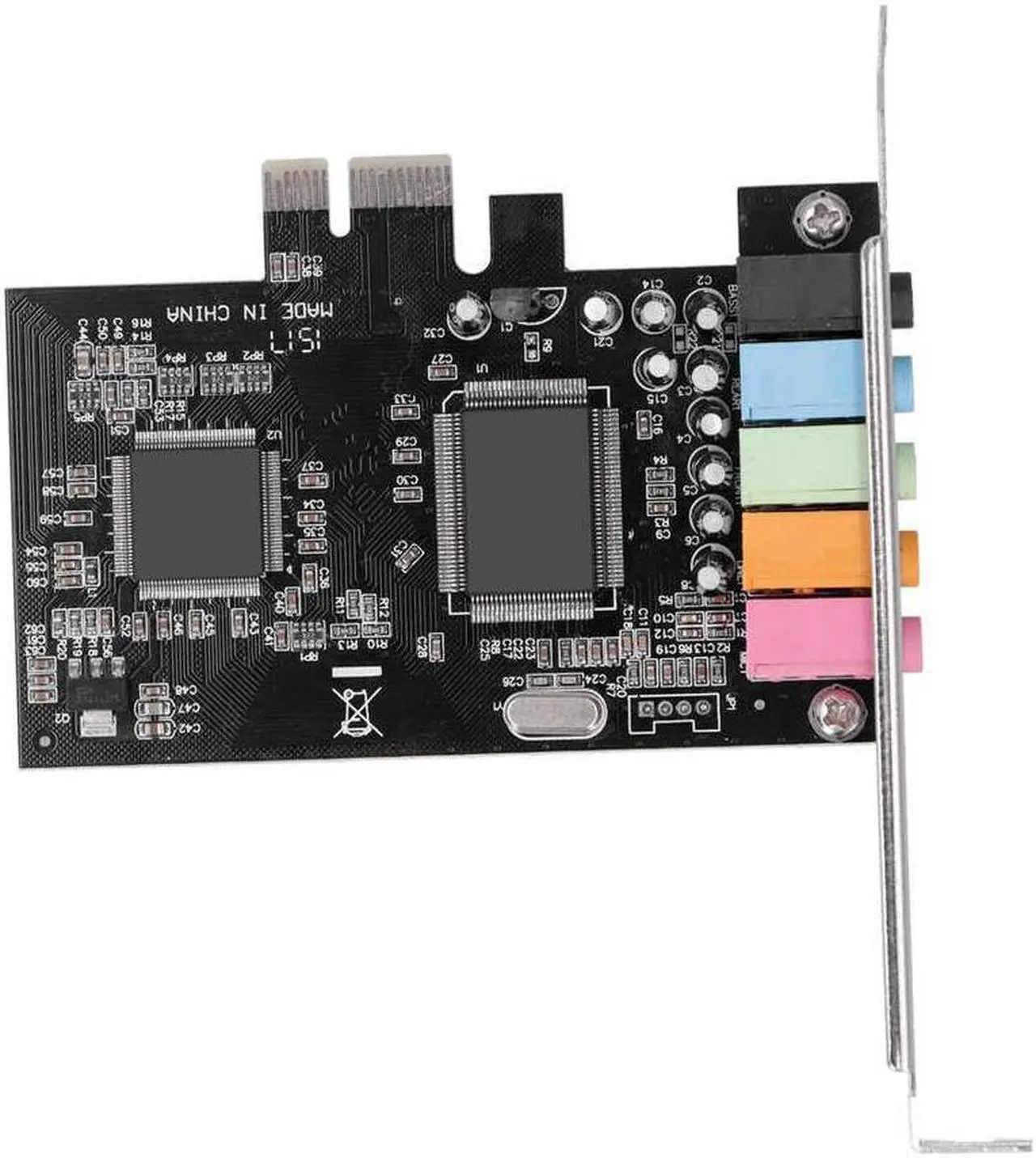 Alt view image 3 of 6 - PCI-E 5.1 Sound Card CMI8738 Chip Stereo Audio Card for Windows 7/for Vista/XP 32/64-bit PC Computer with PCI-Express Slot
