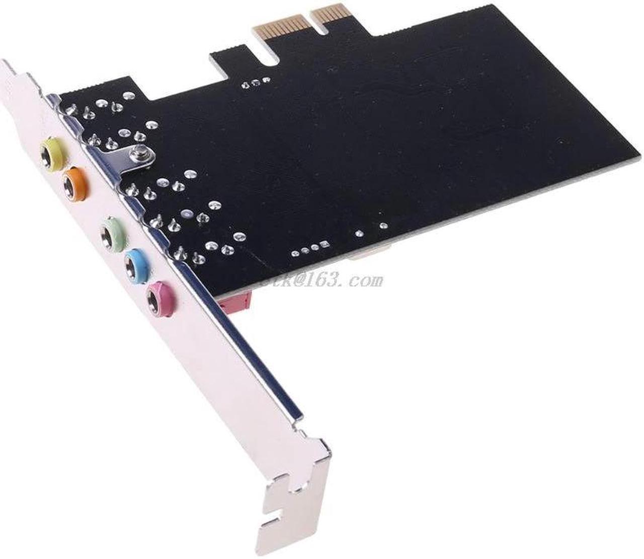 Alt view image 3 of 6 - PCI-E Audio Digital Sound Card 5.1 Solid Capacitors CMI8738 Chipset + Barrier