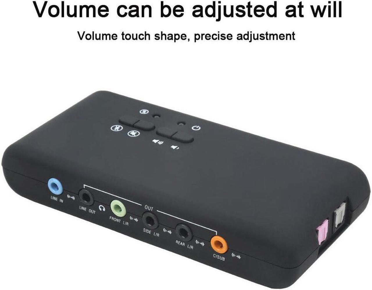 Alt view image 5 of 6 - Audio External 3D Interface Sound Card Surround Sound Stereo USB Recording Dynamic Digital Playback 7.1 Channel Optical Fiber
