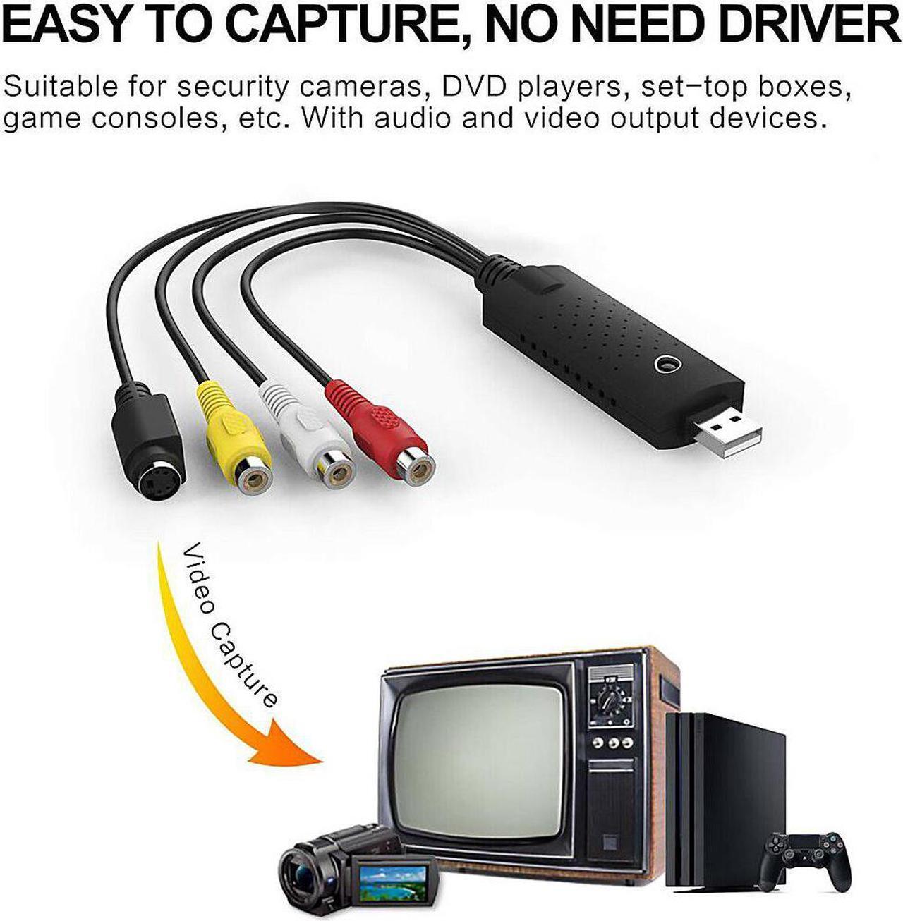 Alt view image 2 of 6 - USB 2.0 Video Adapter Audio Capture Card TV VHS to DVD Digital Converter with Audio Capture Function for Windows 2000 XP Vista