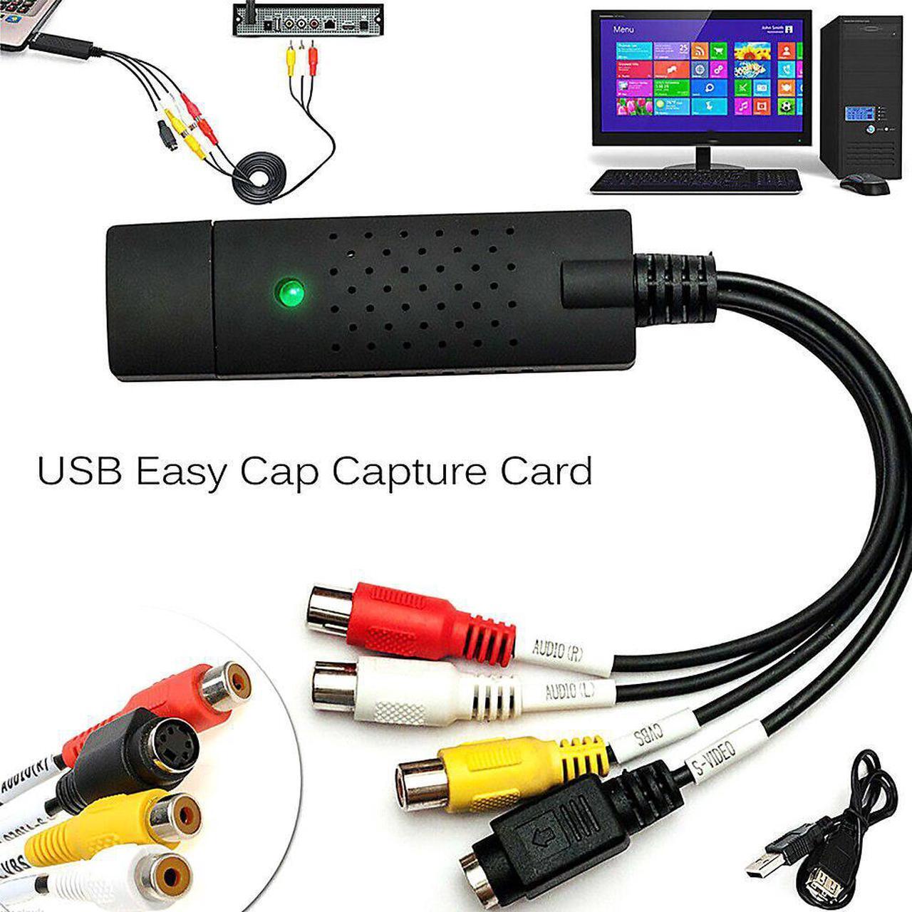 Alt view image 3 of 6 - USB 2.0 Video Adapter Audio Capture Card TV VHS to DVD Digital Converter with Audio Capture Function for Windows 2000 XP Vista
