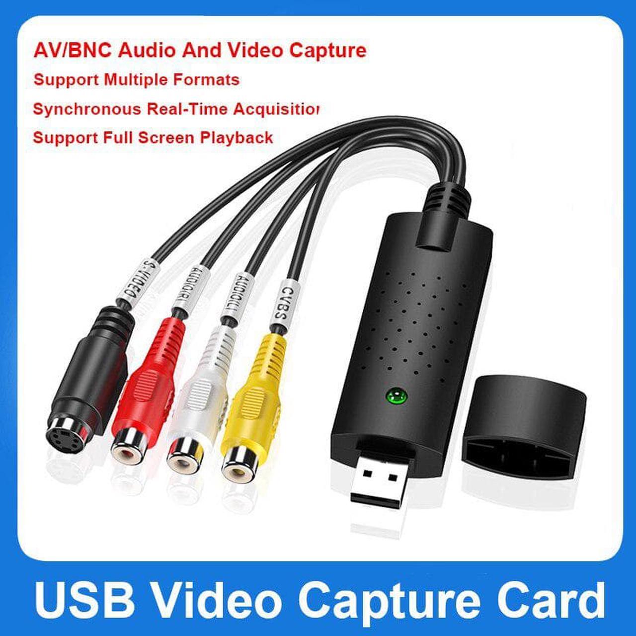 Main image of Video Audio VHS VCR Video Capture Card USB To DVD Converter Capture Card Adapter USB Video Capture Card AV Signa Monitor Capture 7AB7BA
