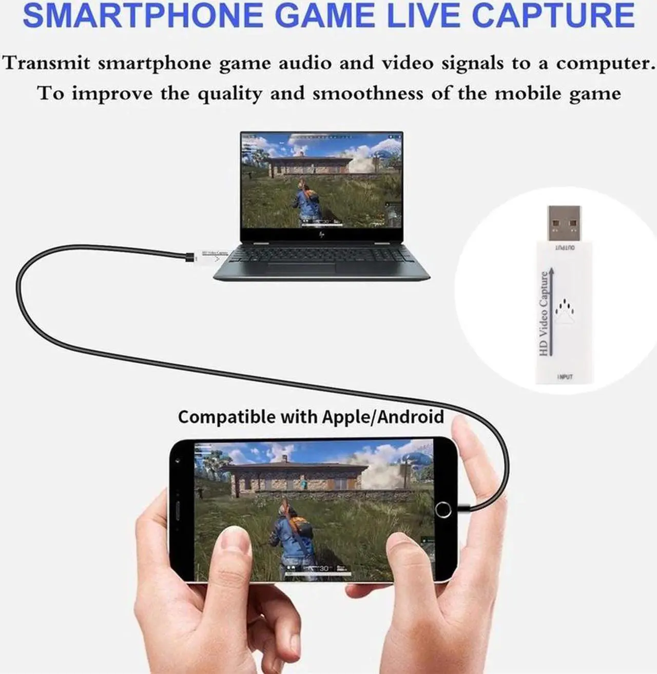 Alt view image 4 of 6 - INIOICZMT 1080P Mini HDMI To USB 2.0 Video Capture Card Game Recording Box for Computer Youtube OBS Etc Live Streaming Broadcast