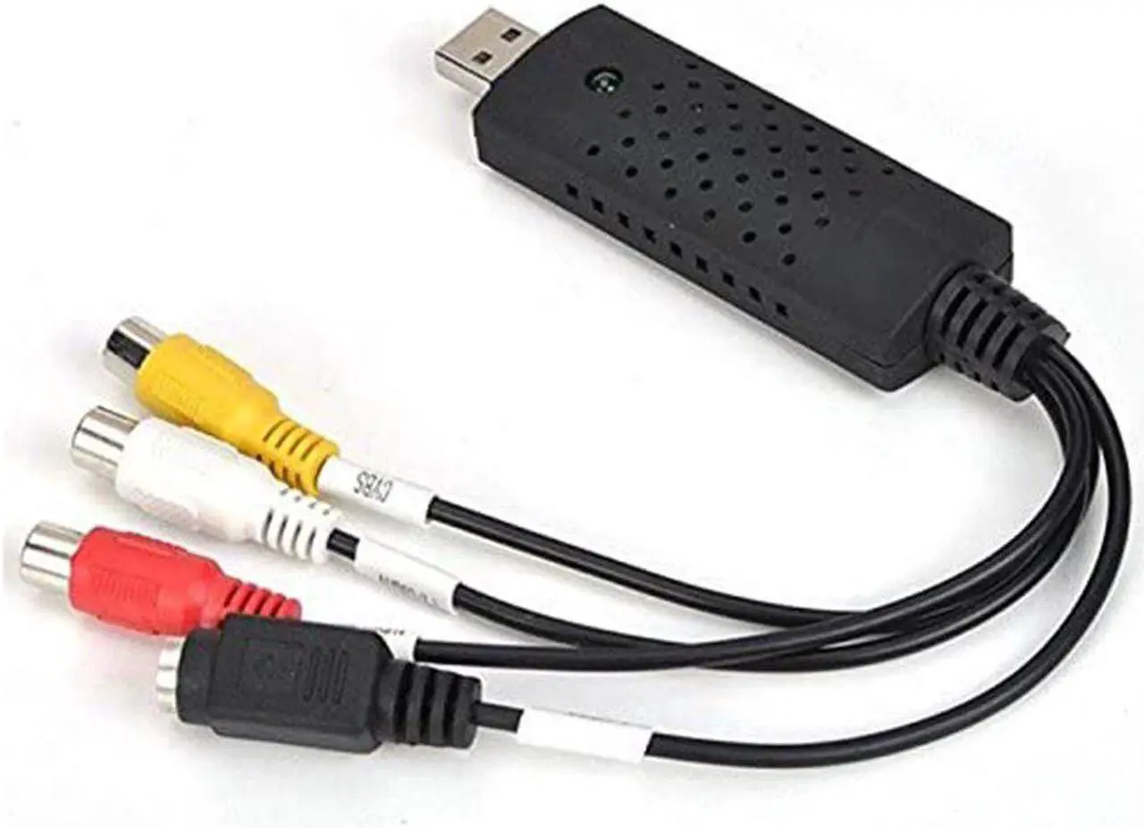 Alt view image 6 of 6 - USB 2.0 Capture Card 1 Channel VCR VHS TV to DVD Converter Video Audio Adapter Video Tuner Box Grabber Compatible