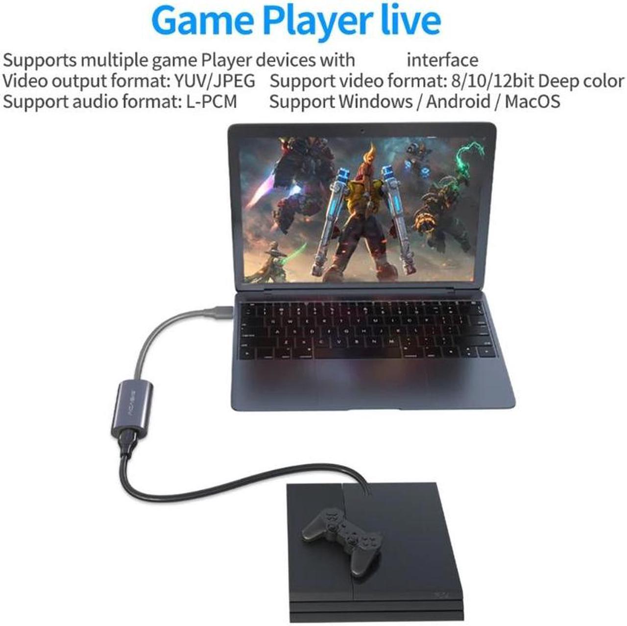 Alt view image 3 of 6 - HDMI-compatible to USB2.0 Video Capture Card 1080P Recorder Video Live Streaming Game Video Real Time Streaming for Wii