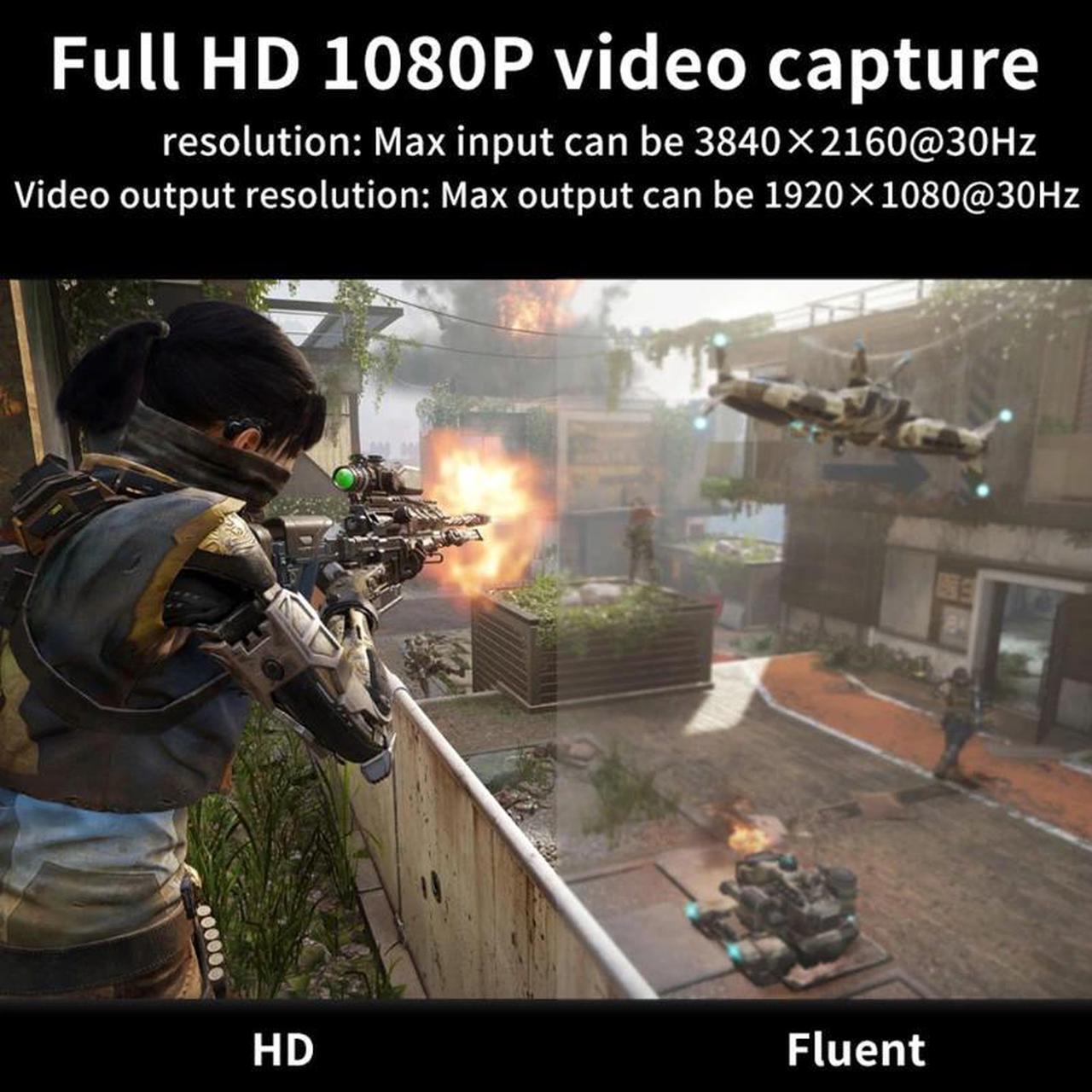 Alt view image 2 of 6 - HDMI-compatible to USB2.0 Video Capture Card 1080P Recorder Video Live Streaming Game Video Real Time Streaming for Wii
