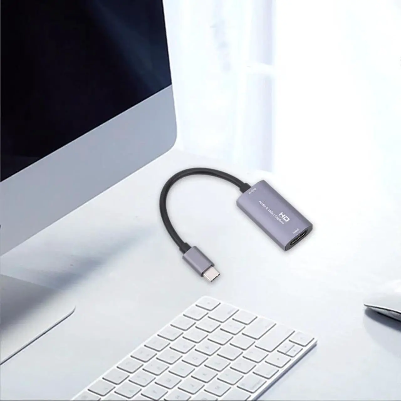 Alt view image 5 of 6 - 2021 New 4K 60hz Type C Video Capture HDMI-compatible Game Video Live Stream Capture Card
