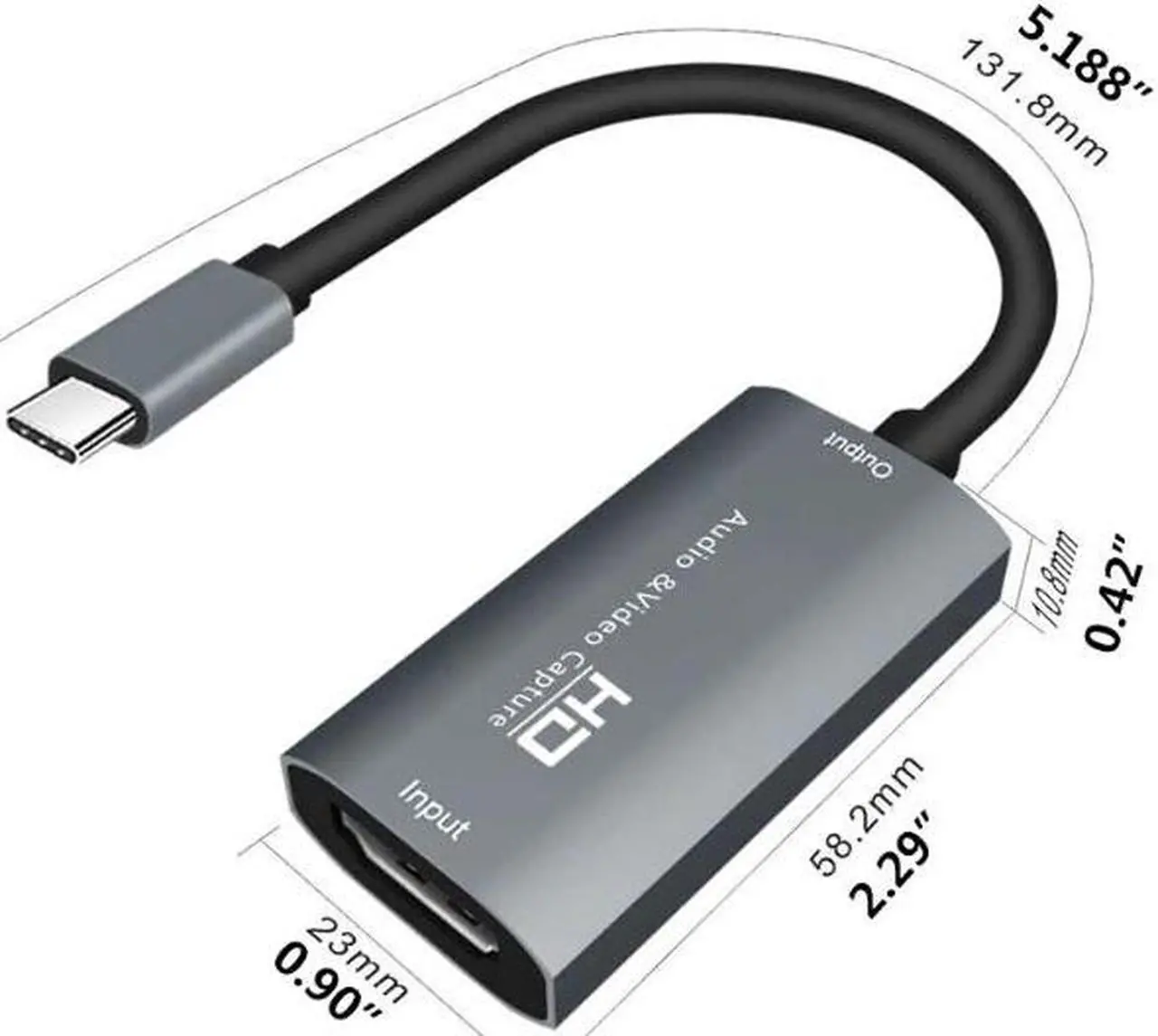 Alt view image 6 of 6 - 2021 New 4K 60hz Type C Video Capture HDMI-compatible Game Video Live Stream Capture Card