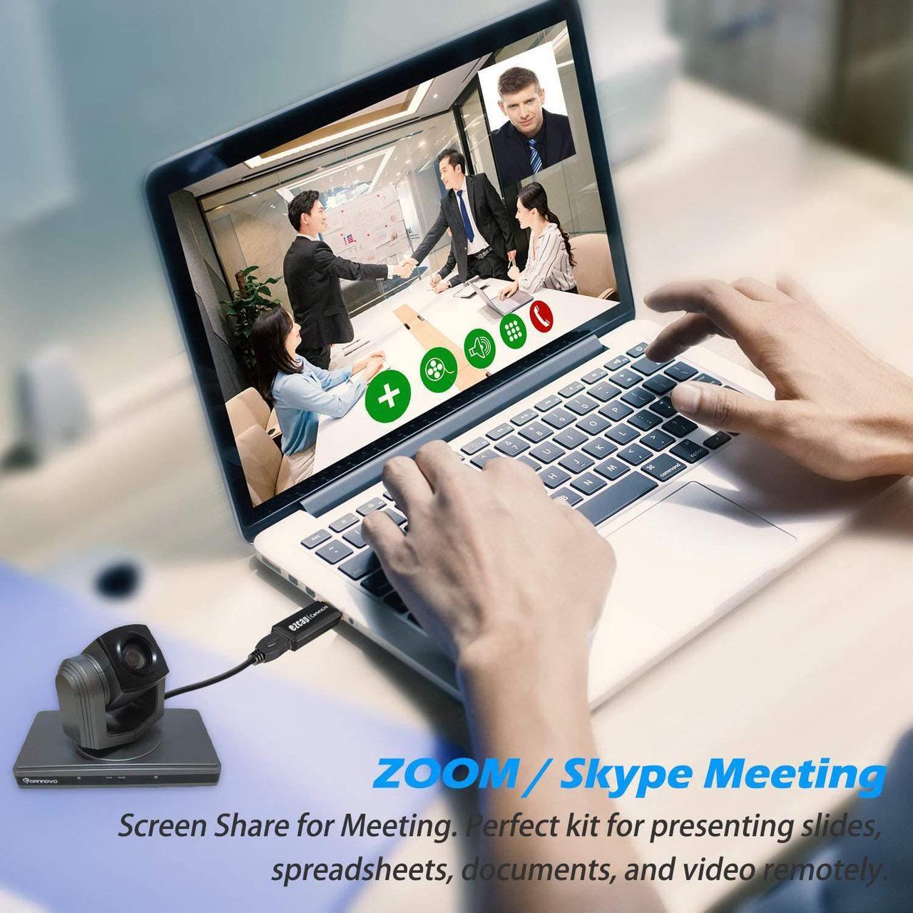 Alt view image 6 of 6 - Y&H Video Capture Card 1080p60 Record via DSLR,Camcorder,Action Cam,Mini HDMI Capture Device Support Broadcast Live ezcap313