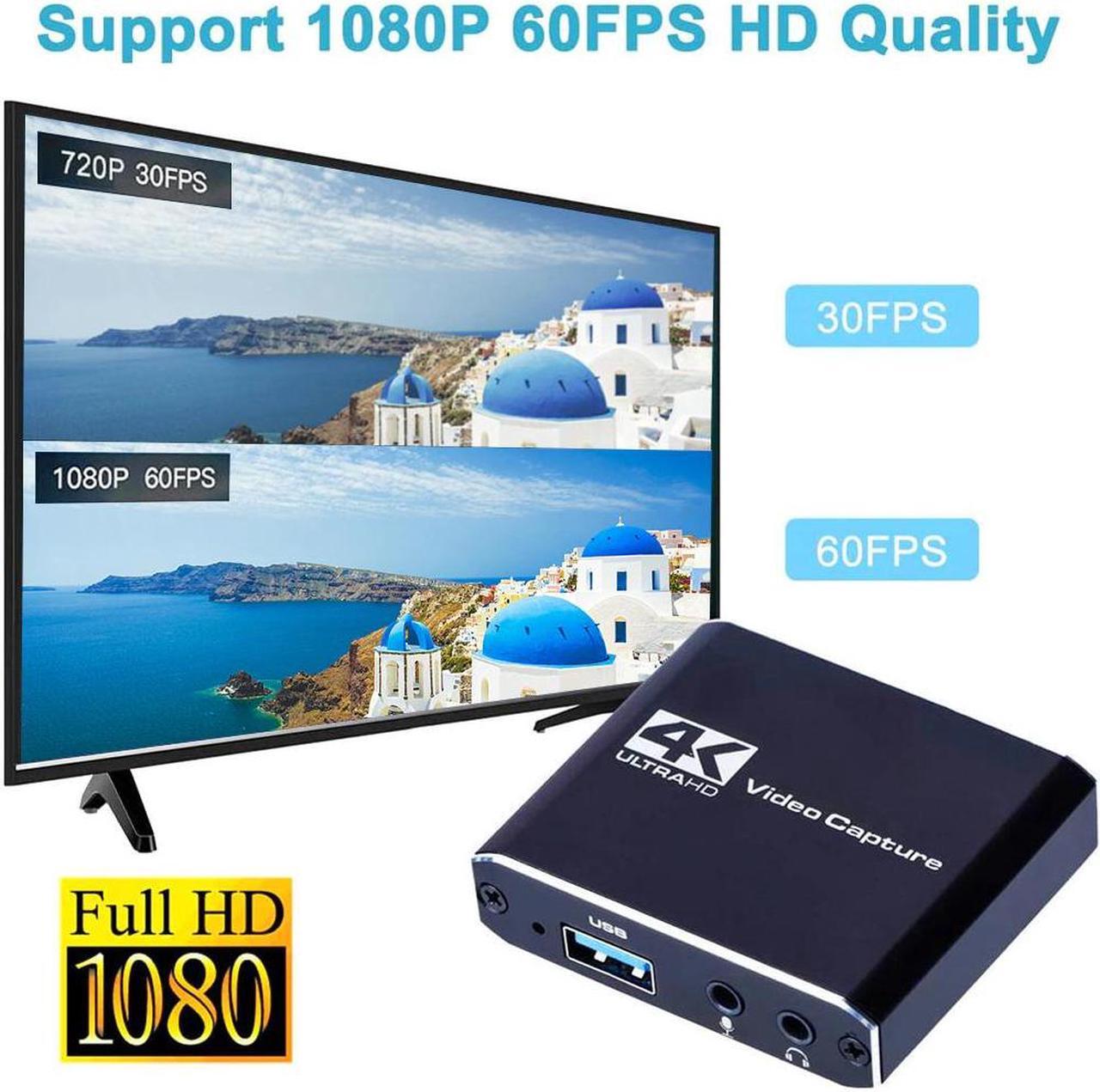 Alt view image 4 of 6 - Mini Portable USB3.0 PC Laptop Live Streaming With Mic Jack Multifunction Teaching Recording Video Card Universal 4K HD