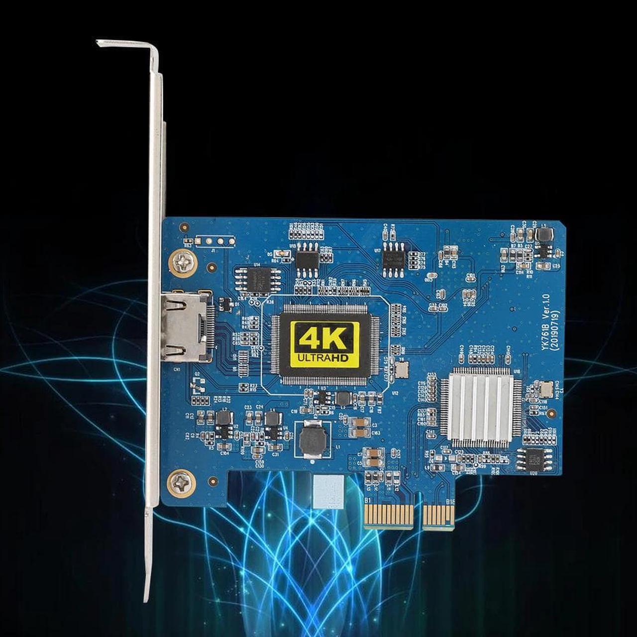 Alt view image 4 of 6 - PVC PCI-E to HDMI-compatible High Definition Video Capture Card Support 4K 30Hz for Windows XP SP2 /Vista/Win7/Win8