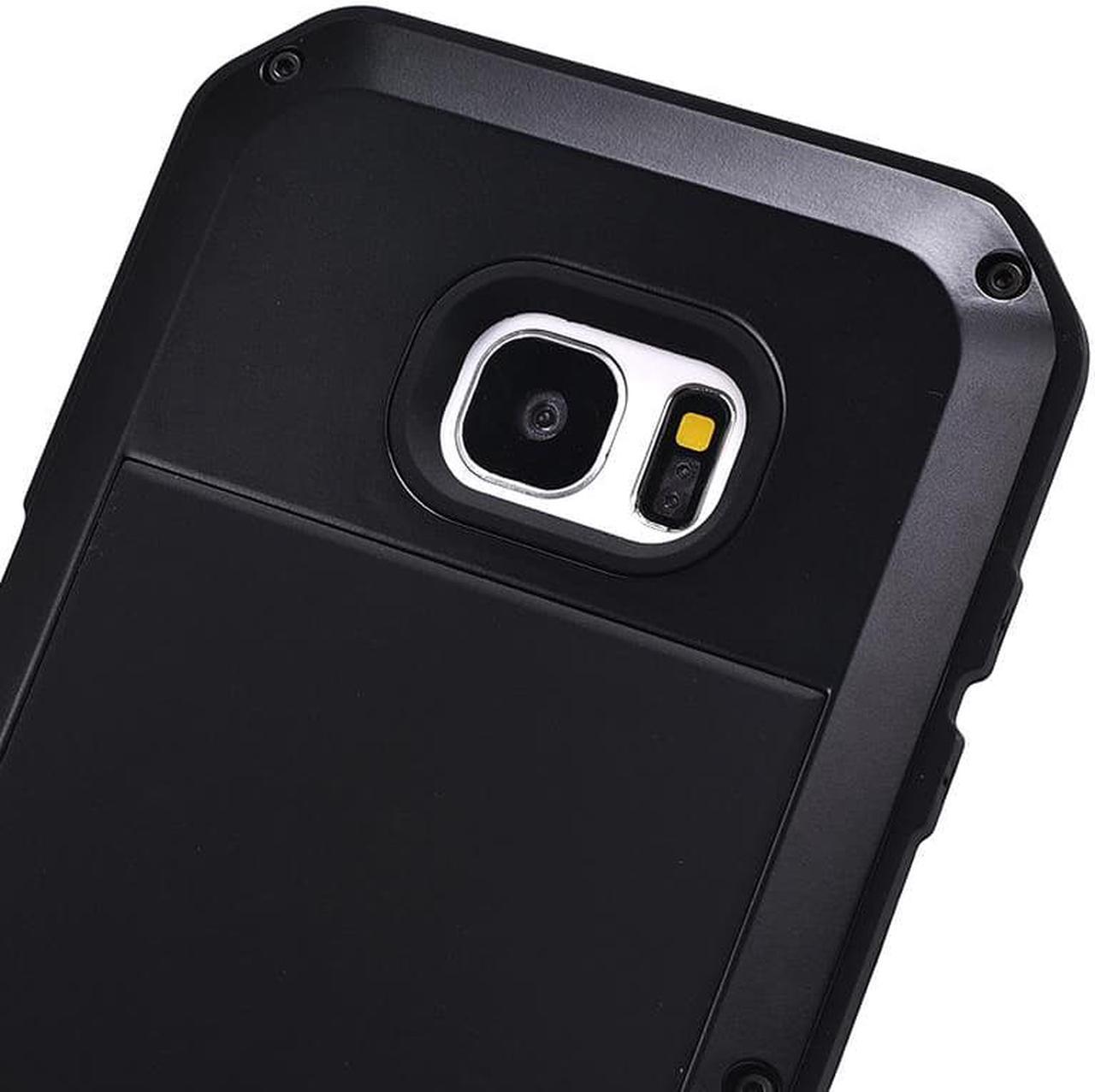 Alt view image 4 of 5 - For Samsung Galaxy S7 edge Case Luxury Doom Armor Dirt Shock Metal Phone Cases For Samsung Galaxy S7 Edge Case(Black)