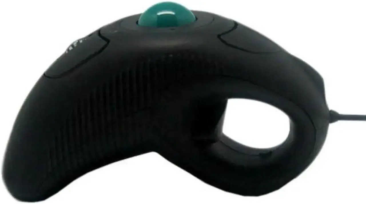 Alt view image 3 of 4 - Wired USB Handheld Mouse Finger Using Optical Track Ball Gamer Mouse