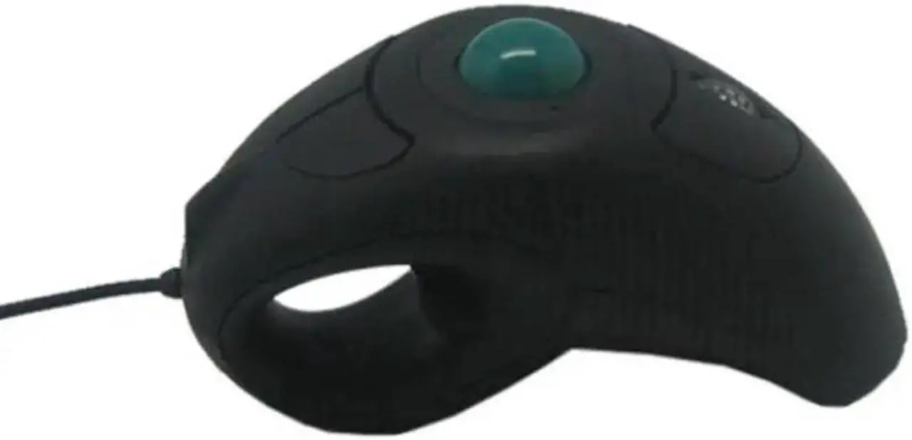 Alt view image 4 of 4 - Wired USB Handheld Mouse Finger Using Optical Track Ball Gamer Mouse