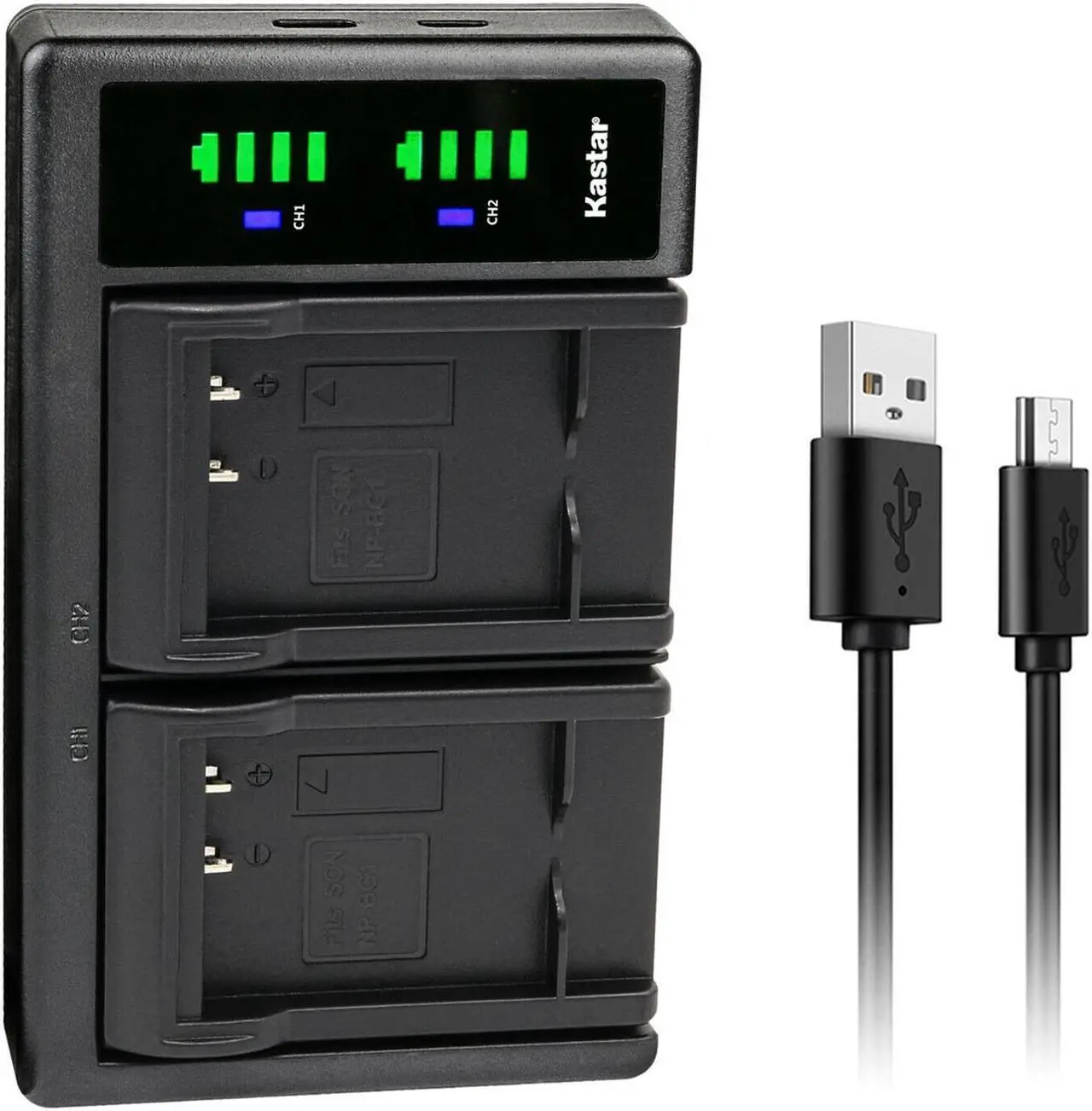 Main image of Kastar NP-BG1 LTD2 USB Battery Charger Replacement for Sony Cyber-shot DSC-W55, Cyber-shot DSC-W70, Cyber-shot DSC-W80, Cyber-shot DSC-W85, Cyber-shot DSC-W90, Cyber-shot DSC-WX1 Camera