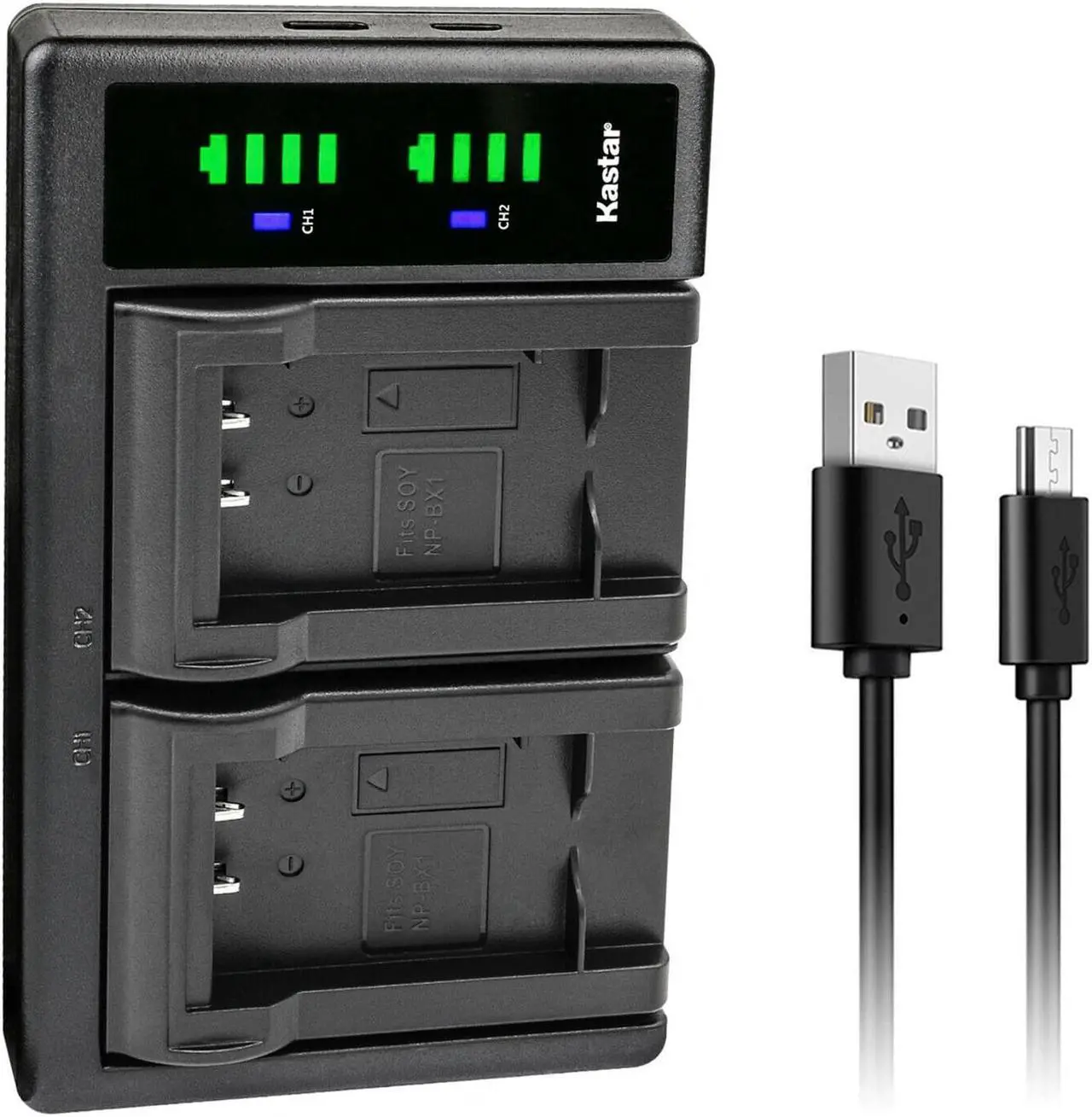 Main image of Kastar NP-BX1 LTD2 USB Battery Charger Replacement for Sony Cyber-shot DSC-RX100M2 (RX100 II), Cyber-shot DSC-RX100M3 (RX100 III), Cyber-shot DSC-RX100M4 (RX100 IV), Cyber-shot DSC-WX350