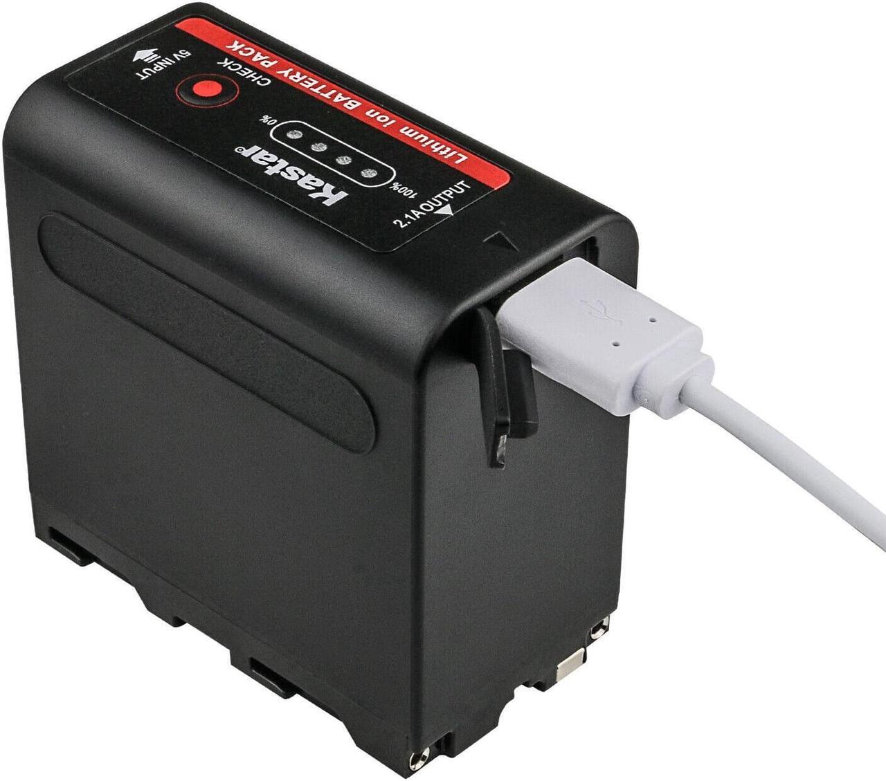 Alt view image 4 of 7 - Kastar 2-Pack Battery and AC Wall Charger Replacement for Sony MVC-FD92 MVC-FD95 MVC-FD97 MVC-FDR1 MVC-FDR3 PBD-D50 PBD-V30 PLM-100 PLM-50 PLM-A35 PLM-A55 Q002-HDR1 UPX-2000 NEX-EA50M NEX-FS100
