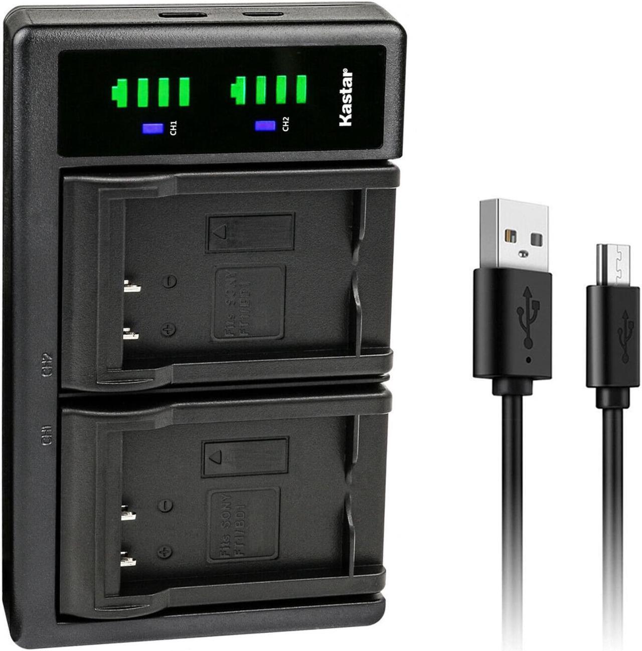 Main image of Kastar LTD2 USB Battery Charger Replacement for Sony NP-FR1 Battery, BC-CS3, BC-CSD Charger, Cyber-Shot DSC-G1 DSC-V3 DSC-F88 DSC-P100 DSC-P120 DSC-P150 DSC-P200 DSC-T30 DSC-T50 Camera