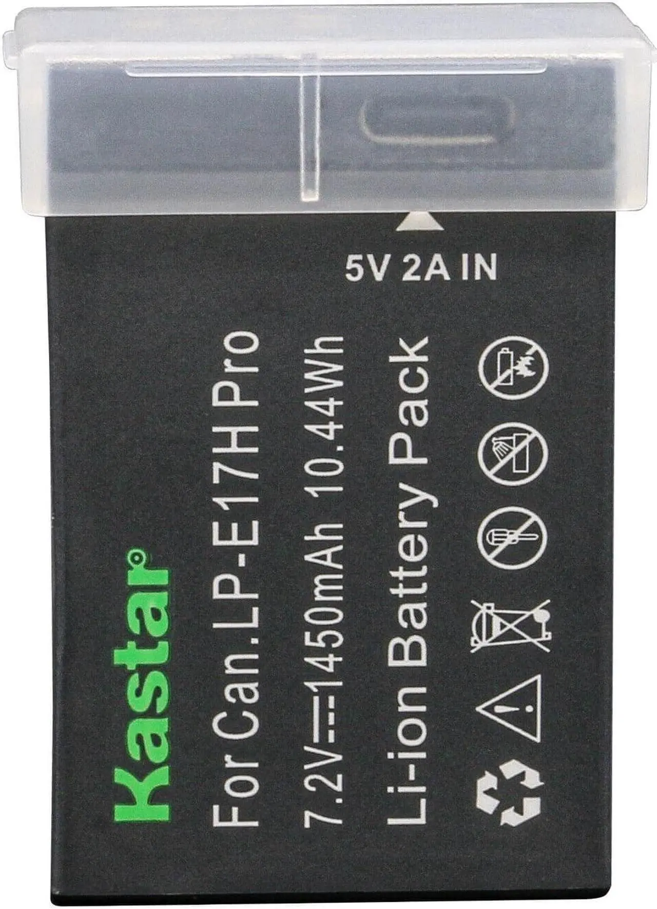 Alt view image 3 of 7 - Kastar 2-Pack LP-E17H Pro Battery W/ Type-C Cable and AC Wall Charger Compatible with Canon KISS X8i, KISS X9i, Rebel SL2, EOS Rebel T6i, EOS Rebel T6s, EOS Rebel T7i, EOS Rebel T8i, EOS M3 Camera
