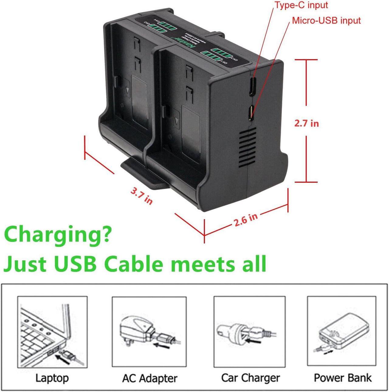 Alt view image 3 of 5 - Kastar Quadruple Battery Charger Compatible with Panasonic Lumix DMC-TZ60, Lumix DMC-TZ61, Lumix DMC-TZ70, Lumix DMC-ZS27, Lumix DMC-ZS30 DMC-ZS30K DMC-ZS30R DMC-ZS30S DMC-ZS30W Camera