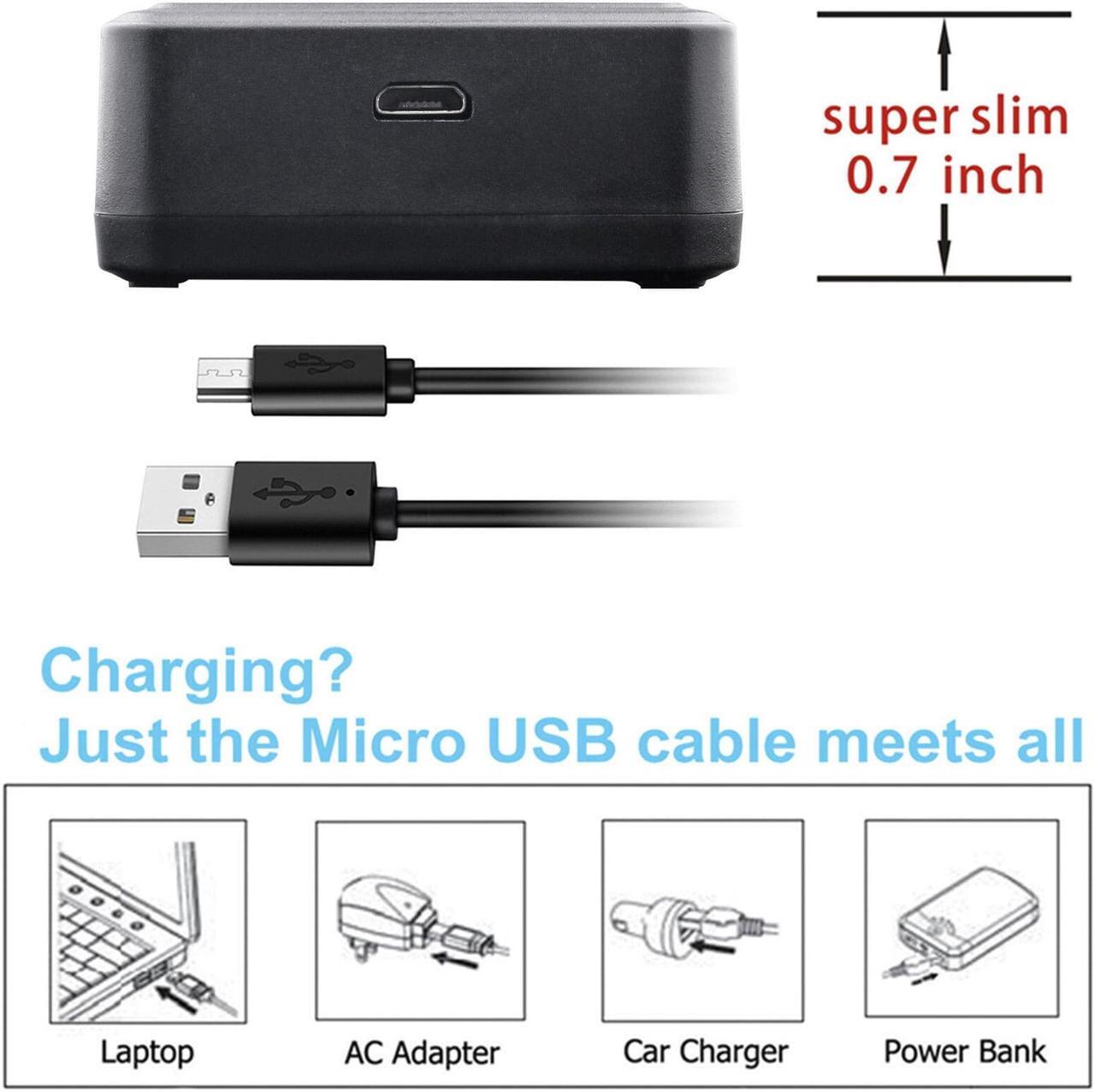Alt view image 2 of 4 - Kastar EN-EL15C LED2 Dual USB Charger Compatible with Nikon EN-EL15 EN-EL15a EN-EL15b EN-EL15c Battery, MH-25 MH-25a MH-25b Charger, MB-D11 MB-D12 MB-D14 MB-D15 MB-D16 MB-D18 Camera Grip