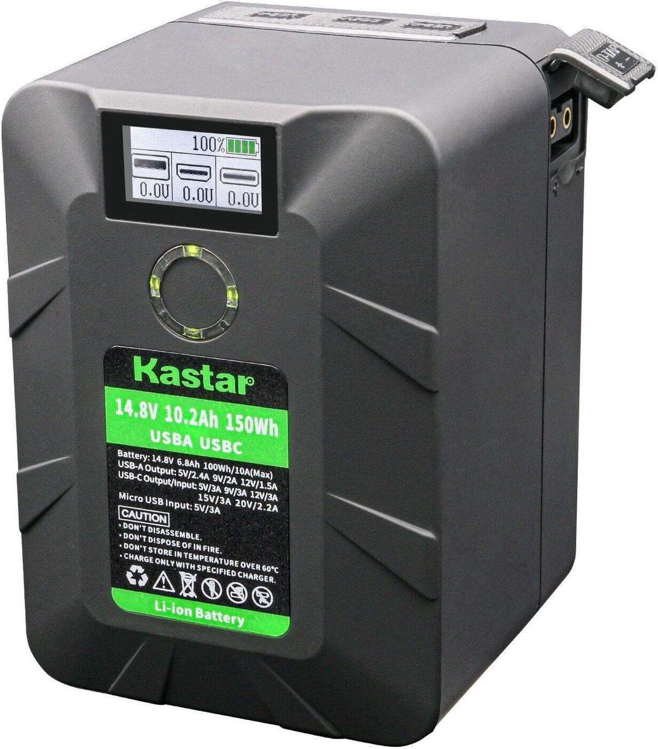 Alt view image 2 of 4 - Kastar BP-Y150W V Mount / V Lock Battery 14.8V 10.2Ah / 150Wh Compatible with Sony BVP-BVV5 BVW-200 BVW-300 BVW-300P (With BKW-L601 or BKW-L601/ 2 Battery Adaptor) BVW-400 BVW-400A BVW-400P