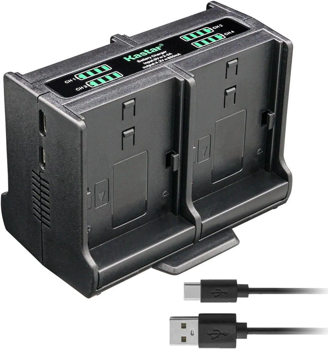 Main image of Kastar NB-11L Quadruple Battery Charger Compatible with Canon ELPH 170 IS, ELPH 180, ELPH 190 IS, ELPH 320 HS, ELPH 340 HS, ELPH 350 HS, ELPH 360 HS, IXUS 125 HS, IXUS 127, IXUS 130 Camera