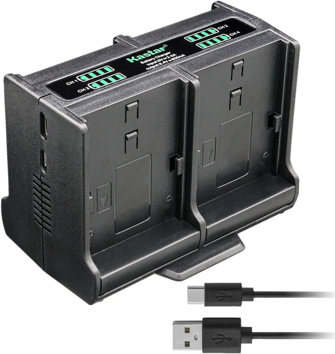Main image of Kastar Quadruple Battery Charger Compatible with Canon EOS Rebel T2i, EOS Rebel T3i, EOS Rebel T4i, EOS Rebel T5i, EOS 550D, EOS 600D, EOS 650D, EOS 700D, EOS Kiss X4 Kiss X5 Kiss X6 Camera