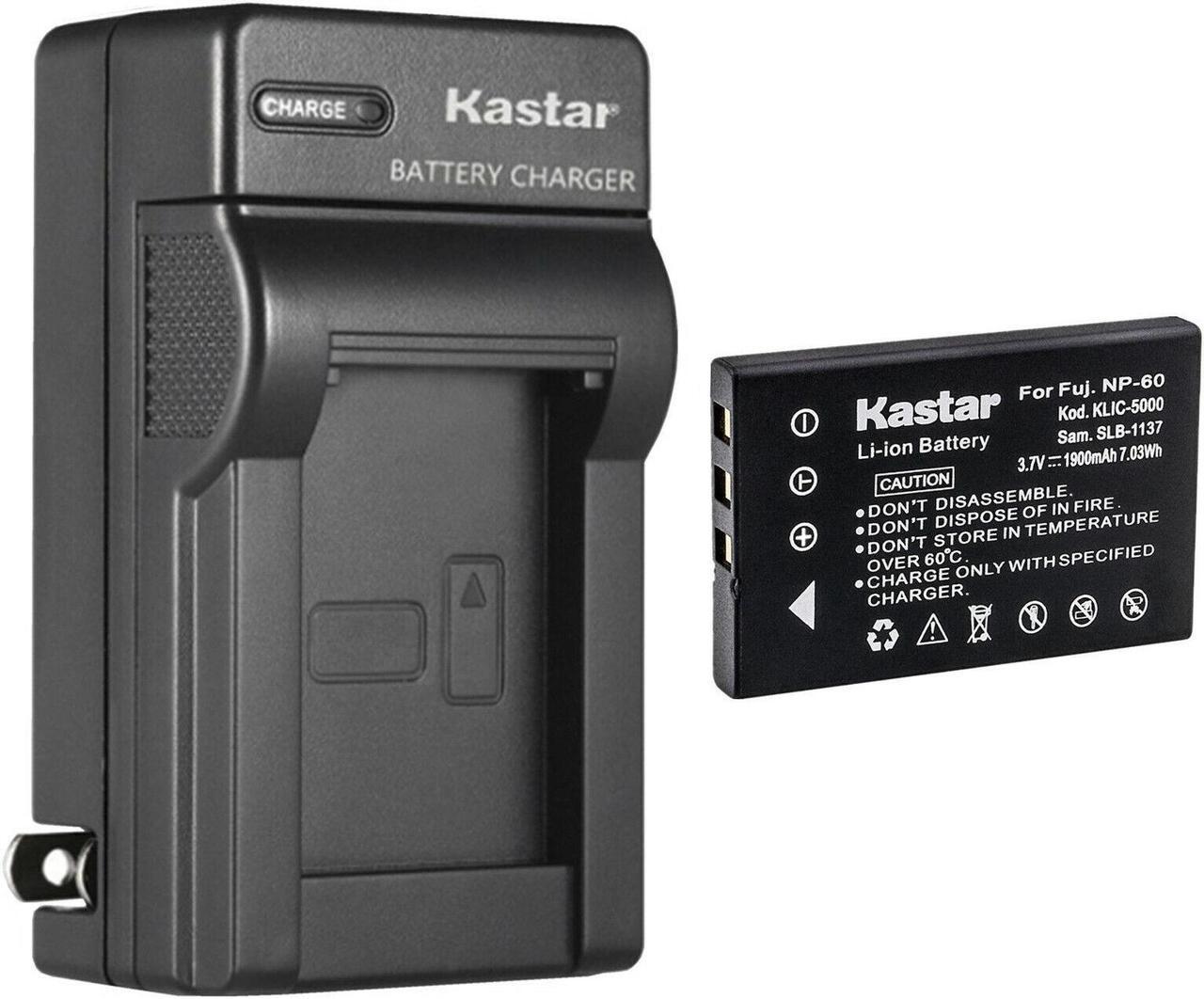 Main image of Kastar 1Pack Battery and AC Wall Charger Replacement for Vivitar Digital Video Camera DVR-840XHD DVR-565HD DVR-390H DVR-530 DVR-545 DVR-550 DVR-550G DVR-688 DVR-710 DVR-7300X Vivicam 3930 Vivicam 4000